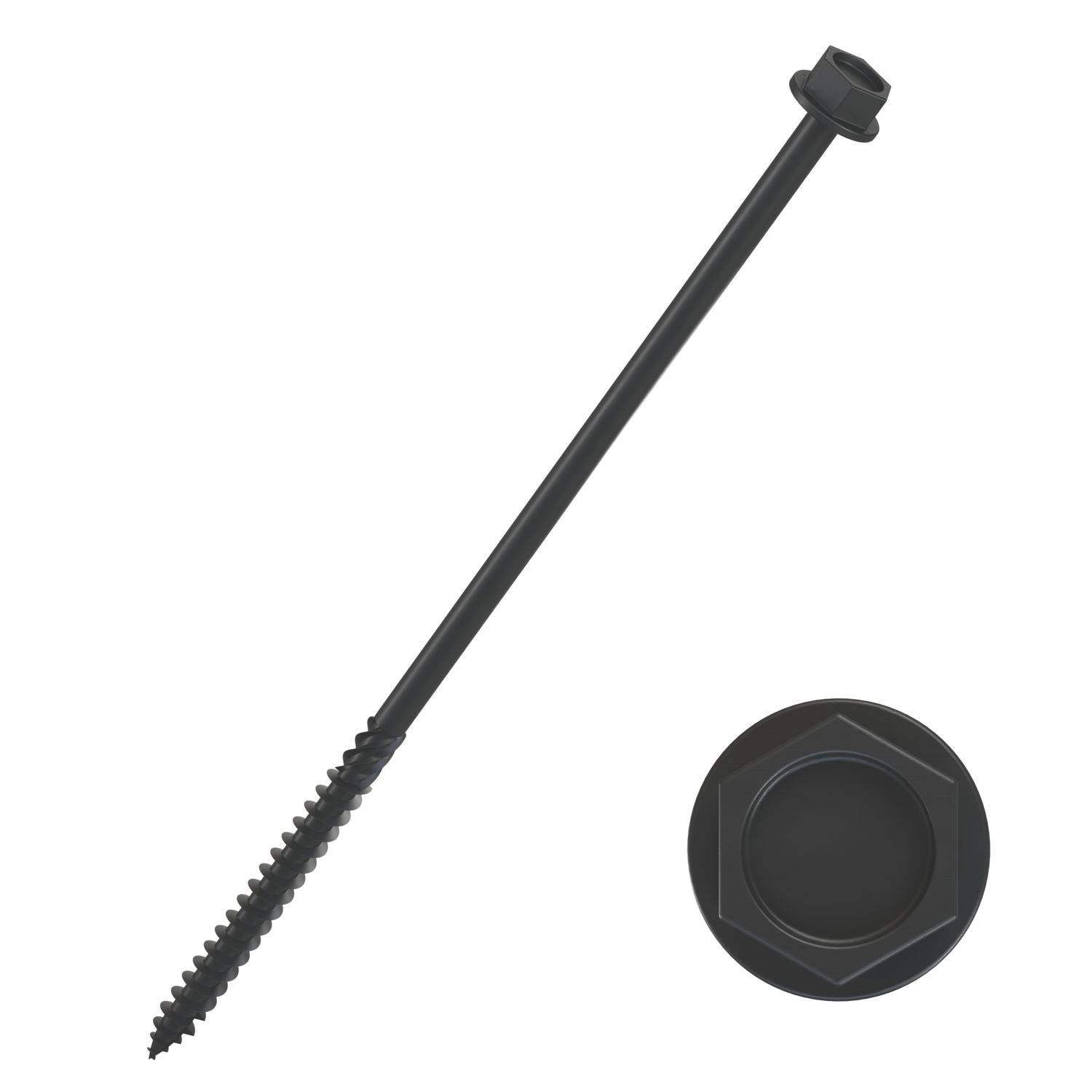 TimbaScrew Hex Flange Thread Cutting Timber Screws 6.7mm x 100mm 50 Pack (3055J)