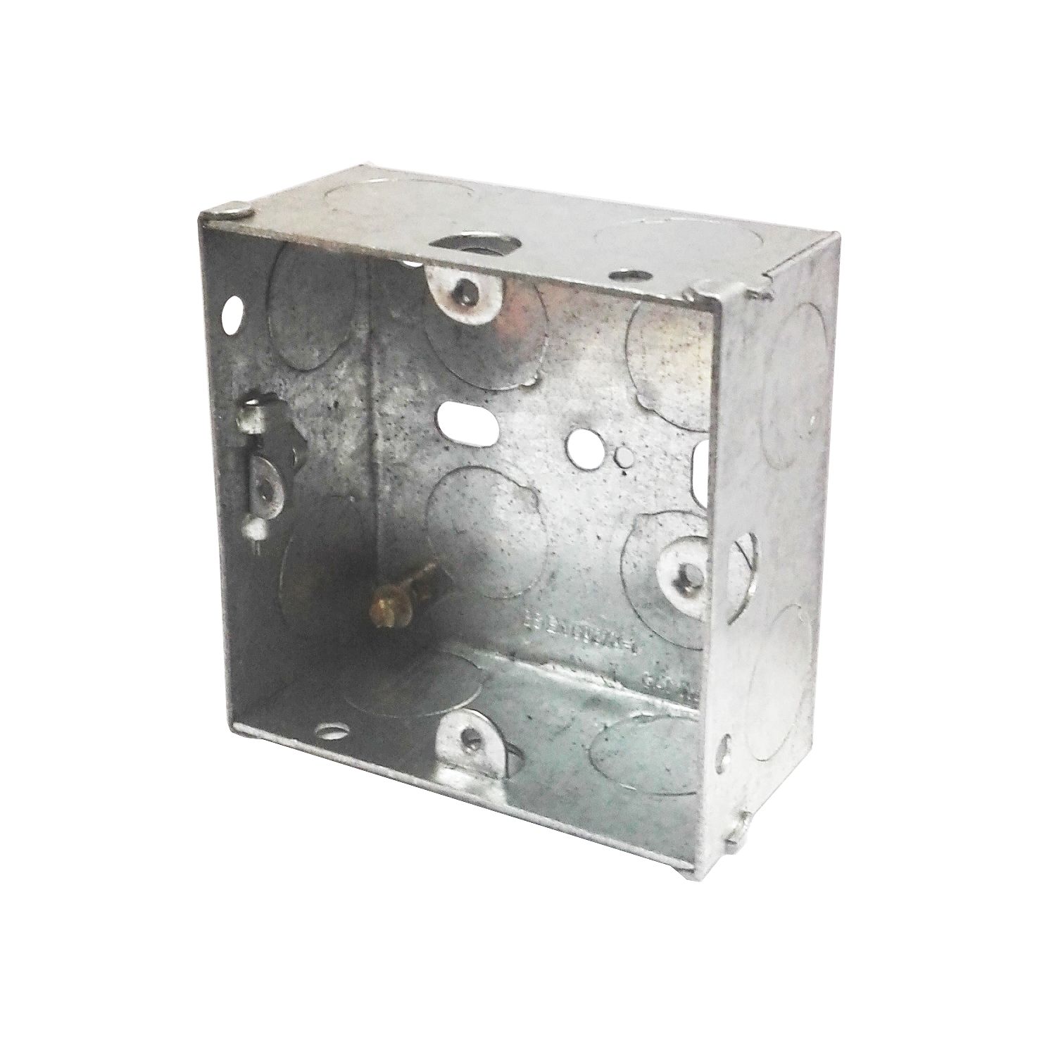 LAP 1-Gang Galvanised Steel Mounting Boxes 35mm 10 Pack (3074F)