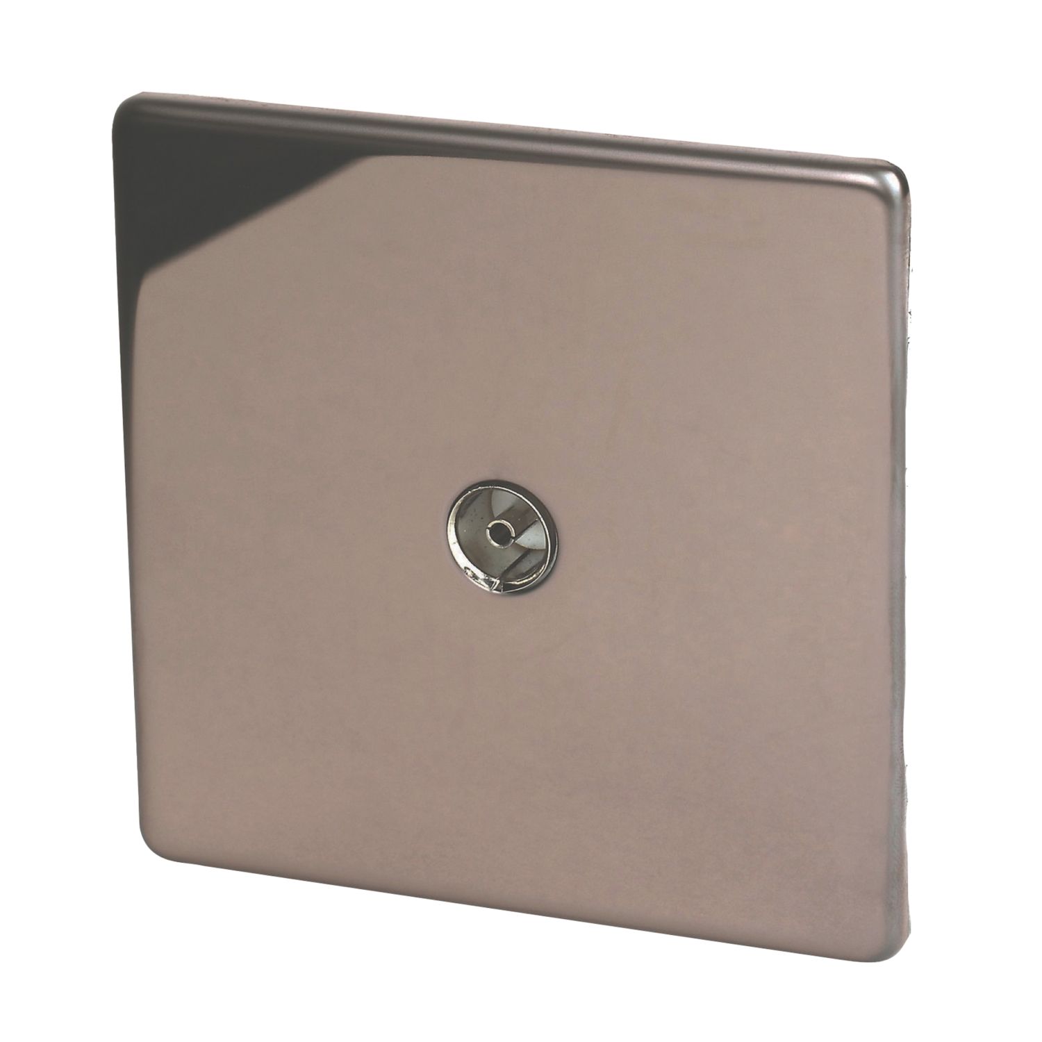 Varilight 1-Gang Coaxial TV Socket Polished Bronze (3089H)