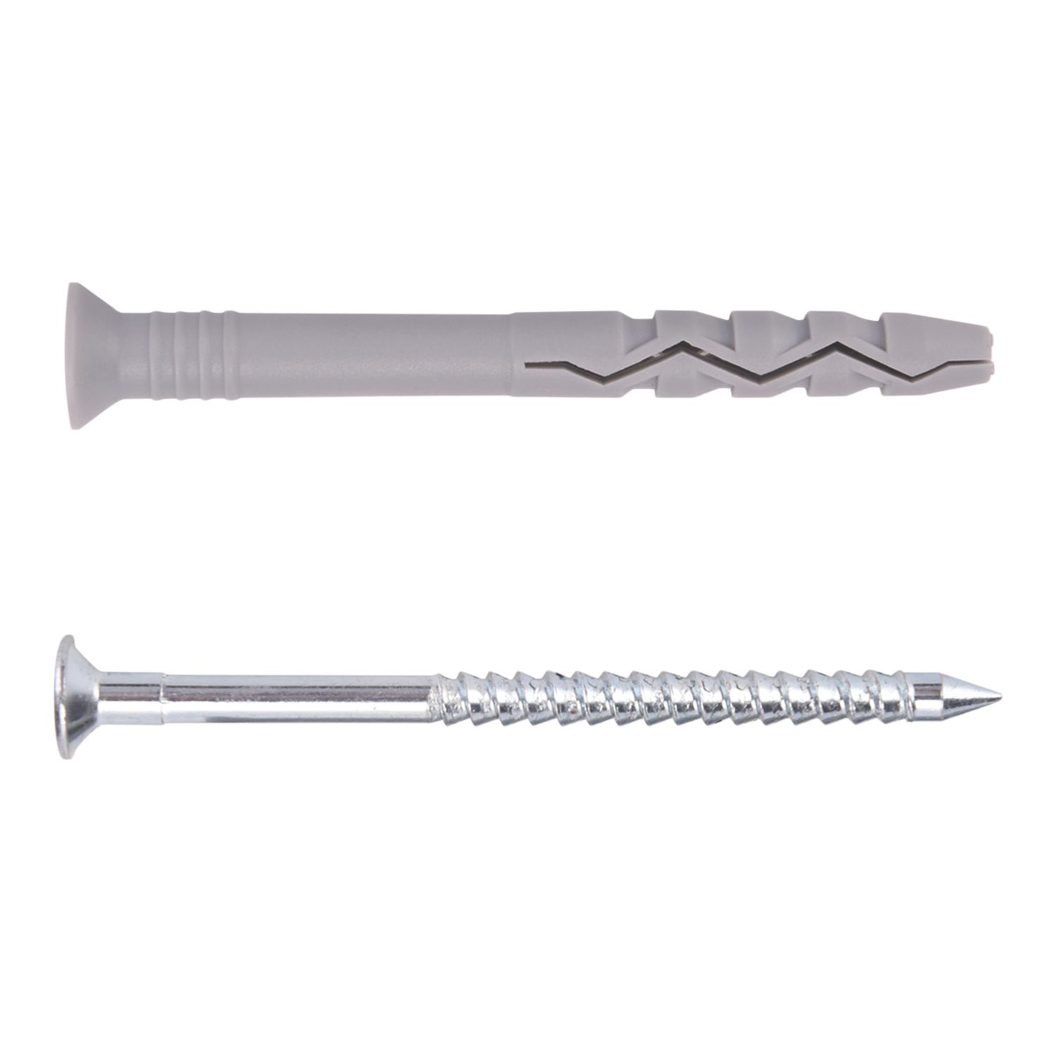 Easyfix Nylon & Steel Countersunk Head Hammer Fixings 8mm x 80mm 10 Pack (308YY)