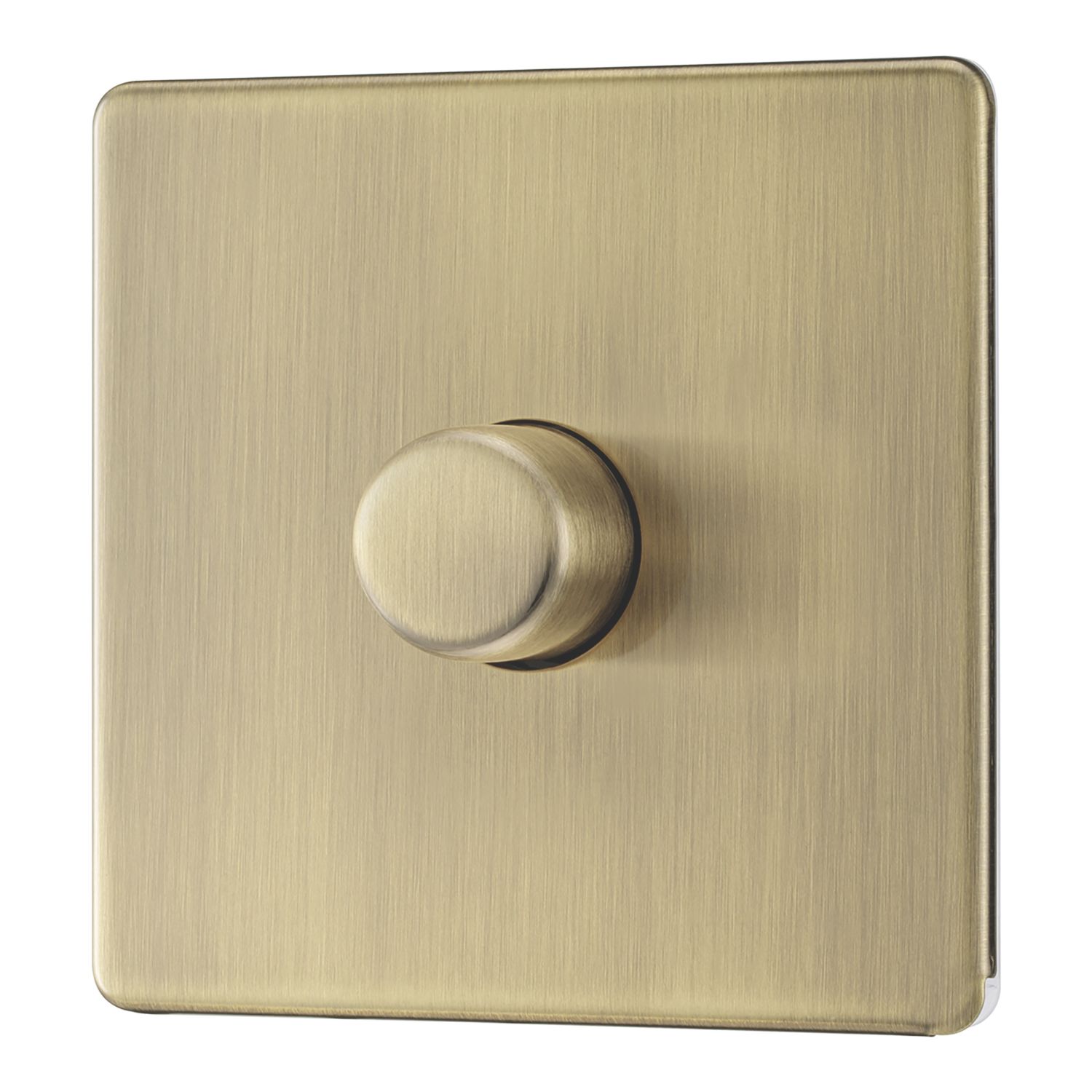 LAP 1-Gang 2-Way LED Dimmer Switch Antique Brass with Colour-Matched Inserts (311PN)