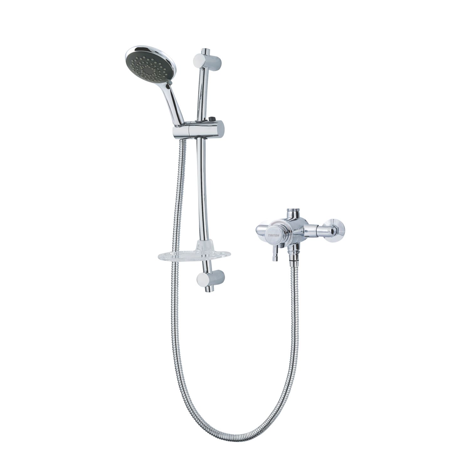 Triton Asana Rear-Fed Exposed Chrome Thermostatic Sequential Mixer Shower (3130F)