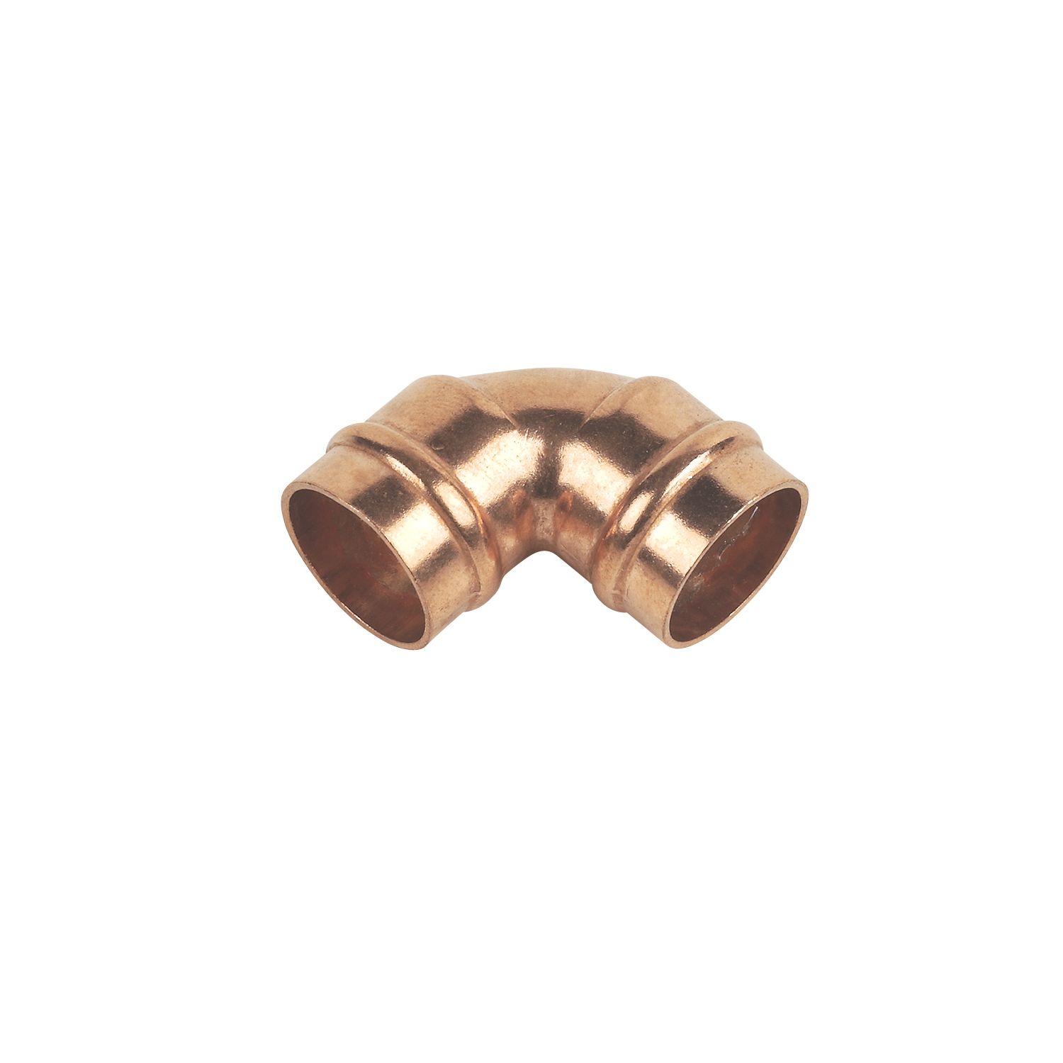 Flomasta Copper Solder Ring Equal 90° Elbows 15mm 2 Pack (31332)