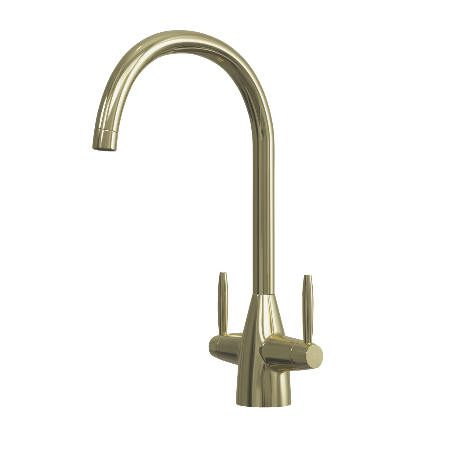 ETAL Astrid Dual Lever Kitchen Mixer Polished Brass (313JL)
