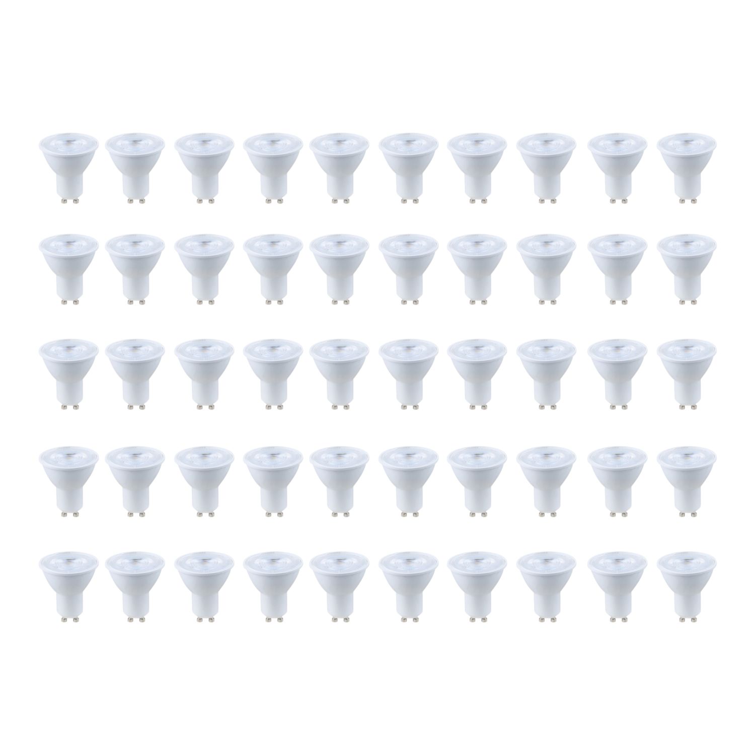 Essentials GU10 LED Light Bulb 345lm 3.6W 50 Pack (313YY)