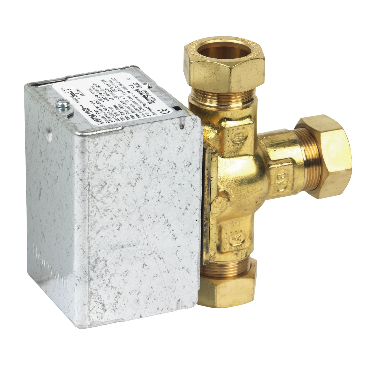 Honeywell Home V4073A1039/U 3 Port Motorised Valve 22mm Compression (31421)
