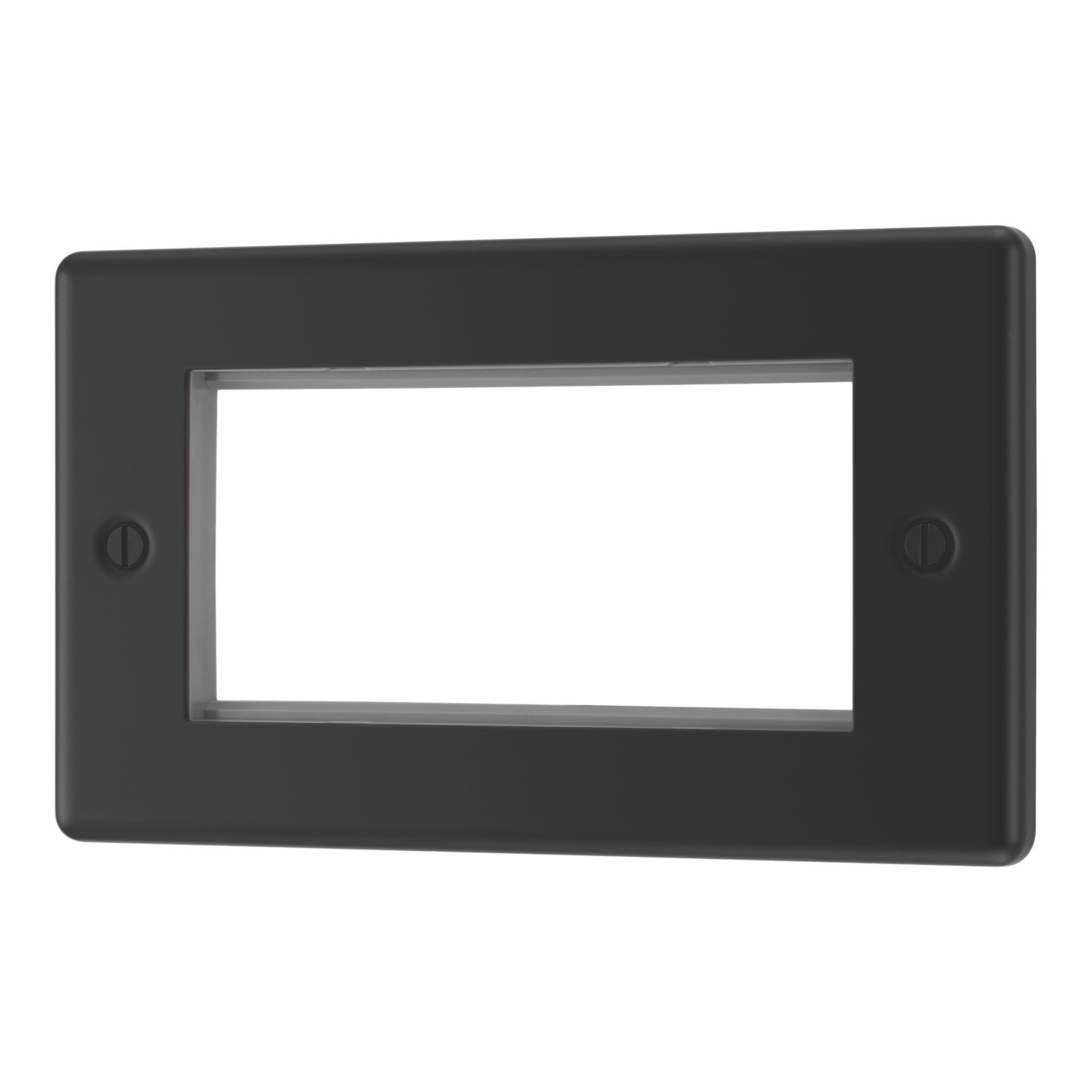 LAP 4-Module Modular Faceplate Matt Black (314PN)