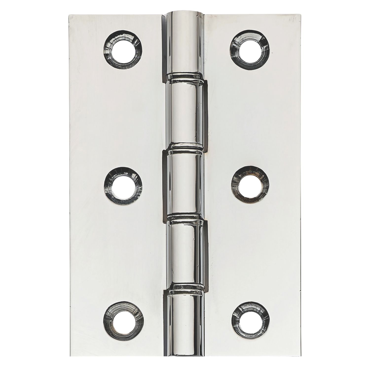 Polished Chrome Double Phosphor Bronze Washered Butt Hinges 76mm x 51mm 2 Pack (315PR)