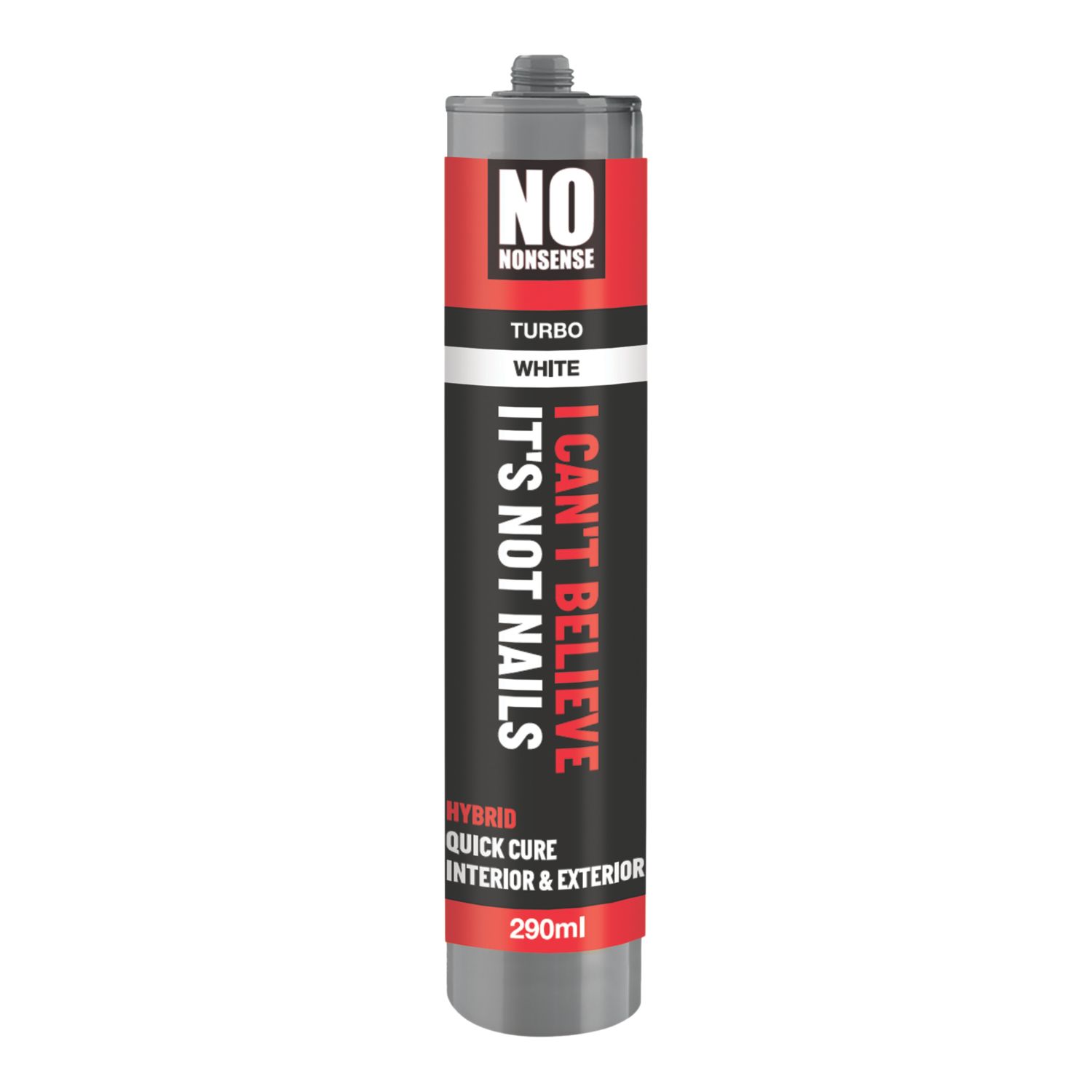 No Nonsense I Can't Believe It's Not Nails Solvent-Free Multi-Purpose Turbo Adhesive White 290ml (318AG)