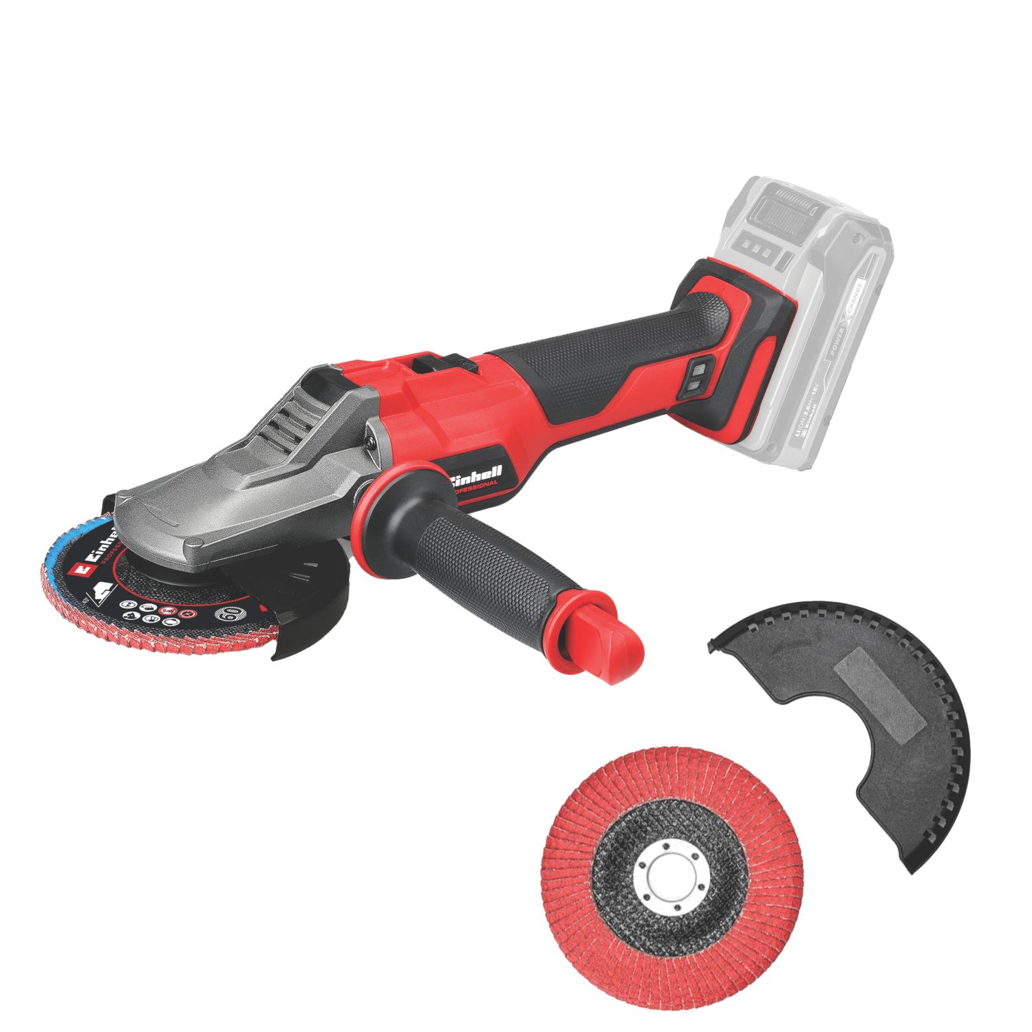 Einhell Professional TP-AG 18/125 F Li BL-Solo 18V Li-Ion Power X-Change 5" Brushless Cordless Angle Grinder - Bare (318AV)