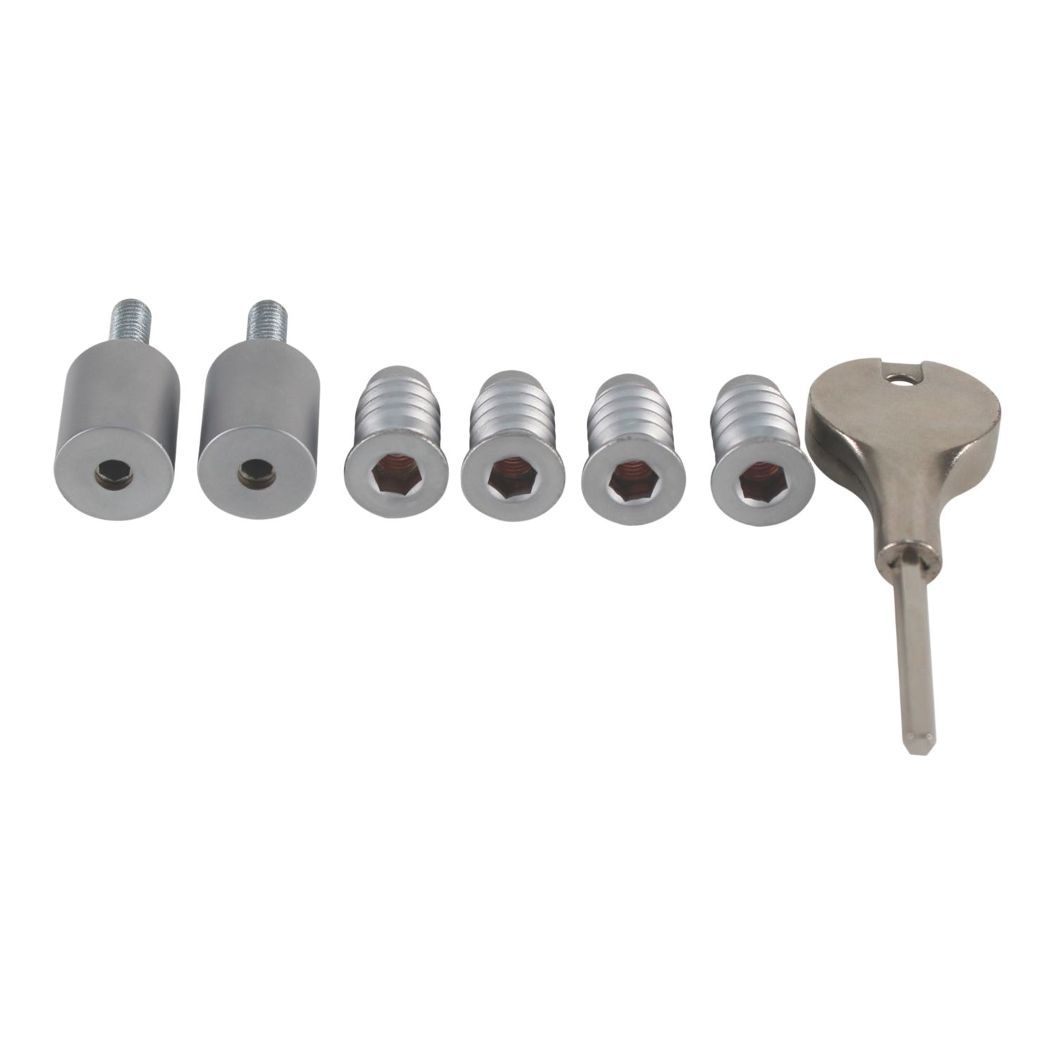 Smith & Locke 40mm Sash Stops Satin Chrome 2 Pack (318YX)