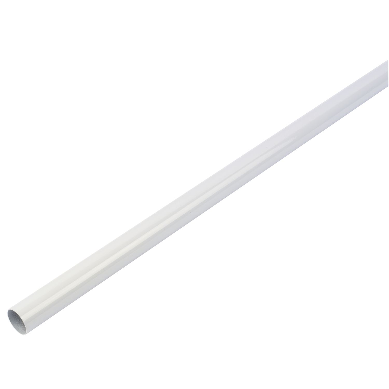 Smith & Locke Round Wardrobe Rail White 1829mm x 25mm (3196V)