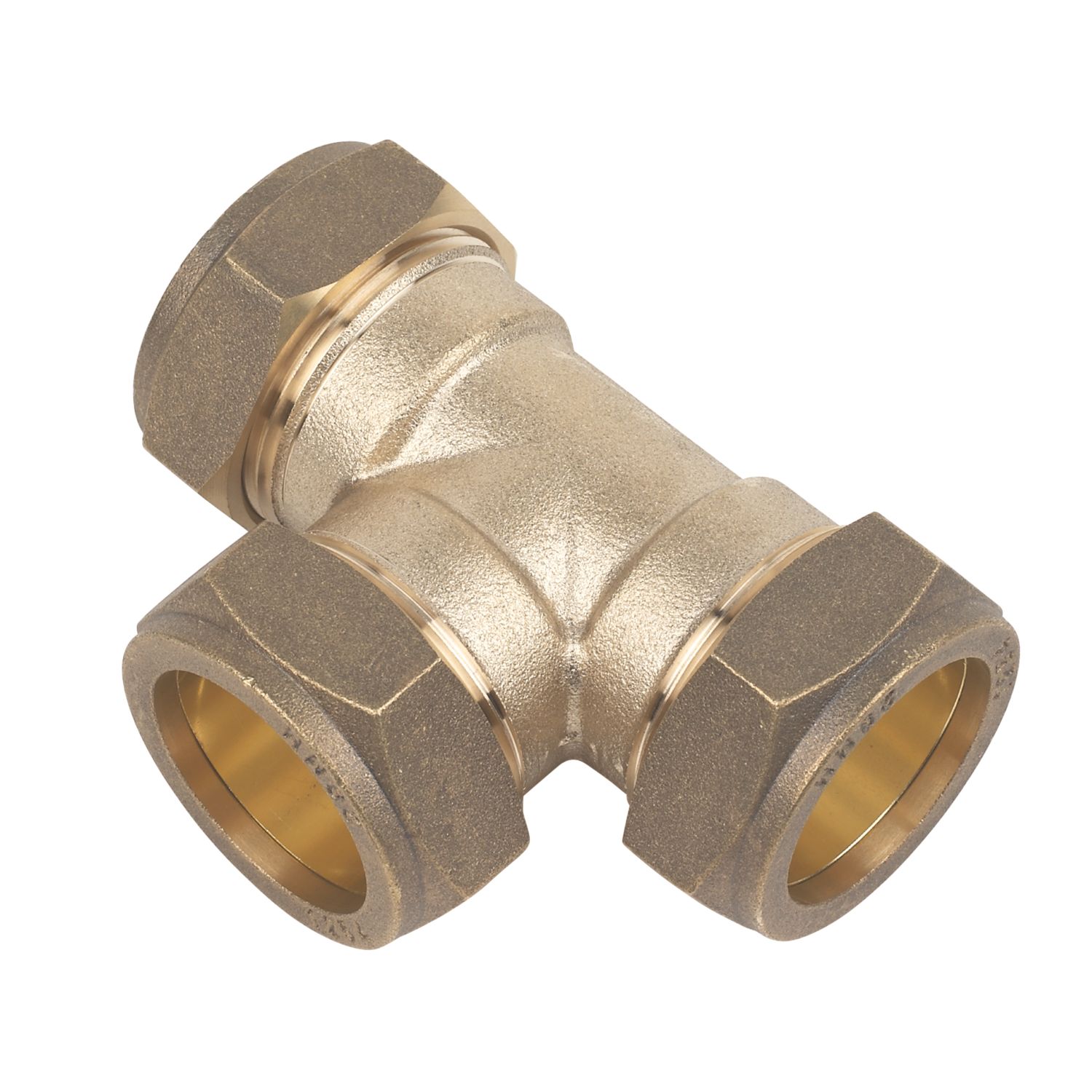 Flomasta Brass Compression Equal Tee 28mm (31979)
