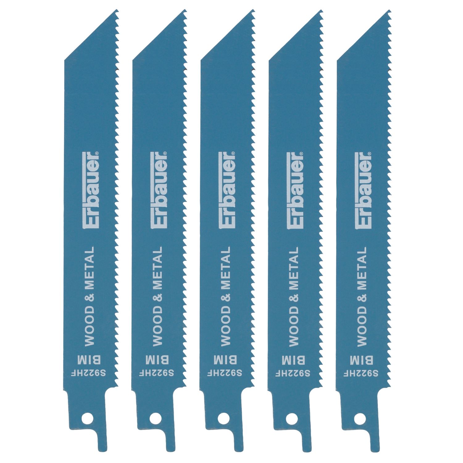 Erbauer Multi-Material Demolition Reciprocating Saw Blades 130mm 5 Pack (3202D)