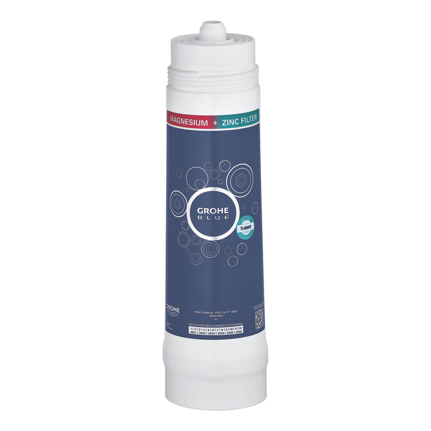Grohe 40691002 Blue Magnesium + Zinc Water Filter (321KN)