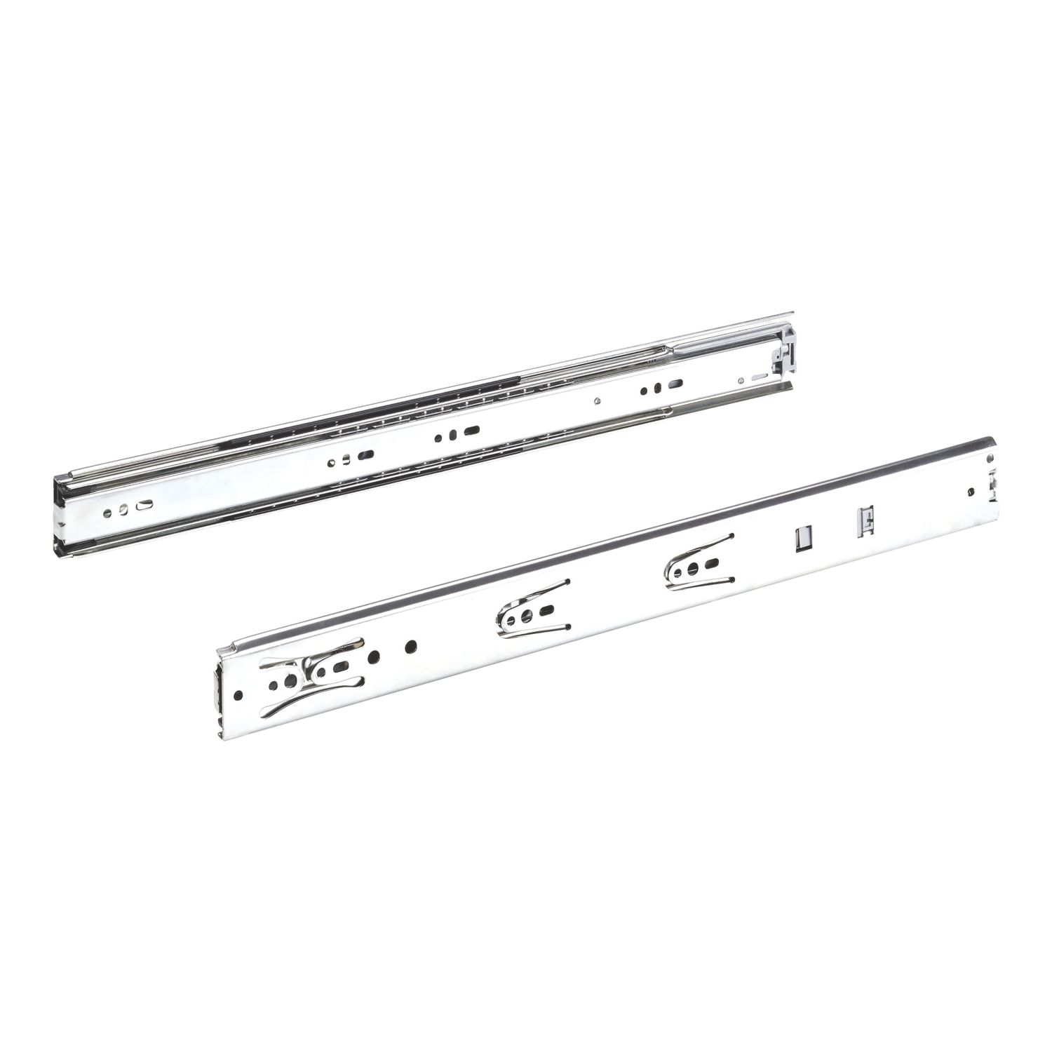 Essentials White Soft-Close Ball Bearing Drawer Runners 450mm 2 Pack (321VN)