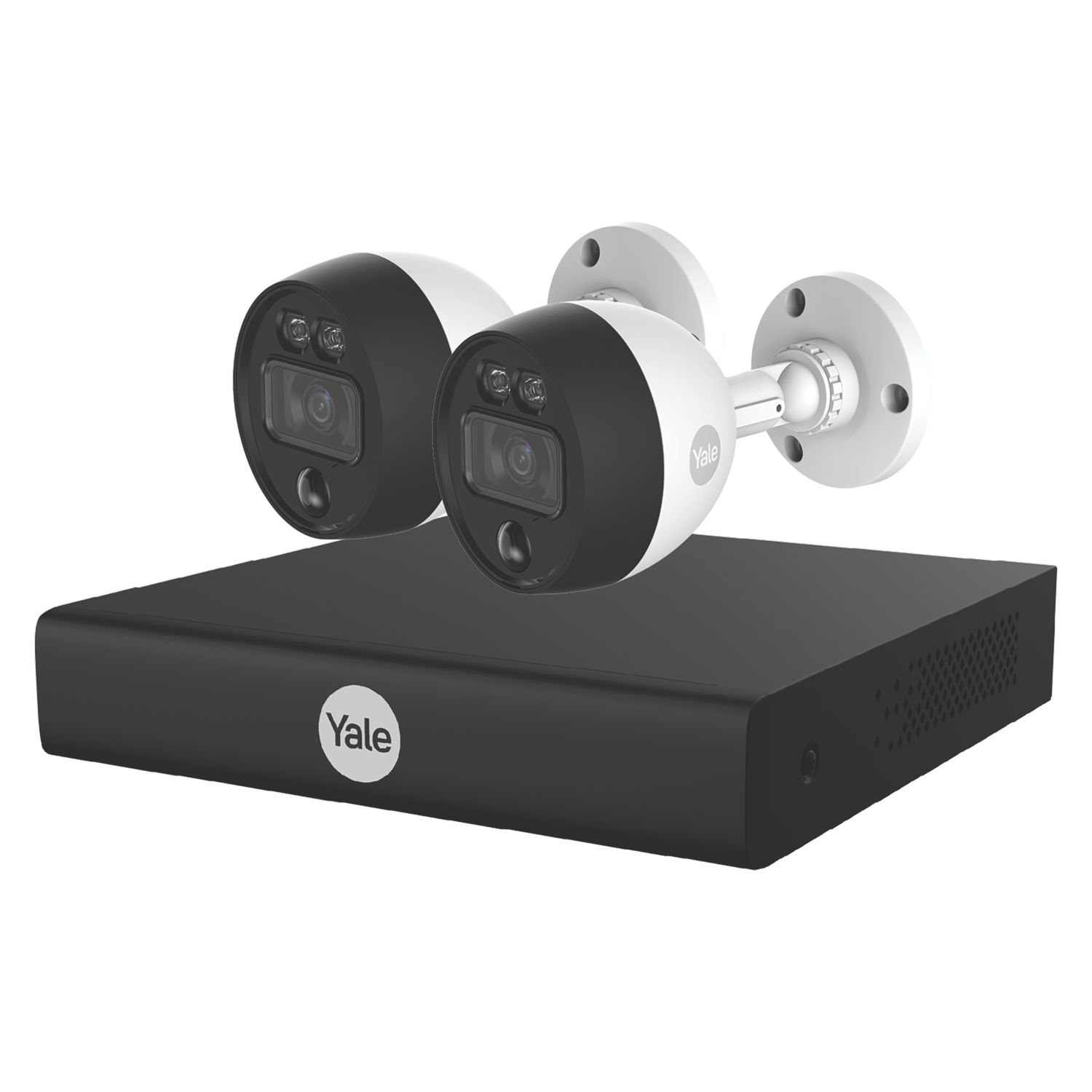 Yale YSV-2CSMD-4CK 1TB 4-Channel 1080p Smart Motion CCTV Kit incl. XVR & 2 x 1080p Indoor & Outdoor Cameras (322KN)