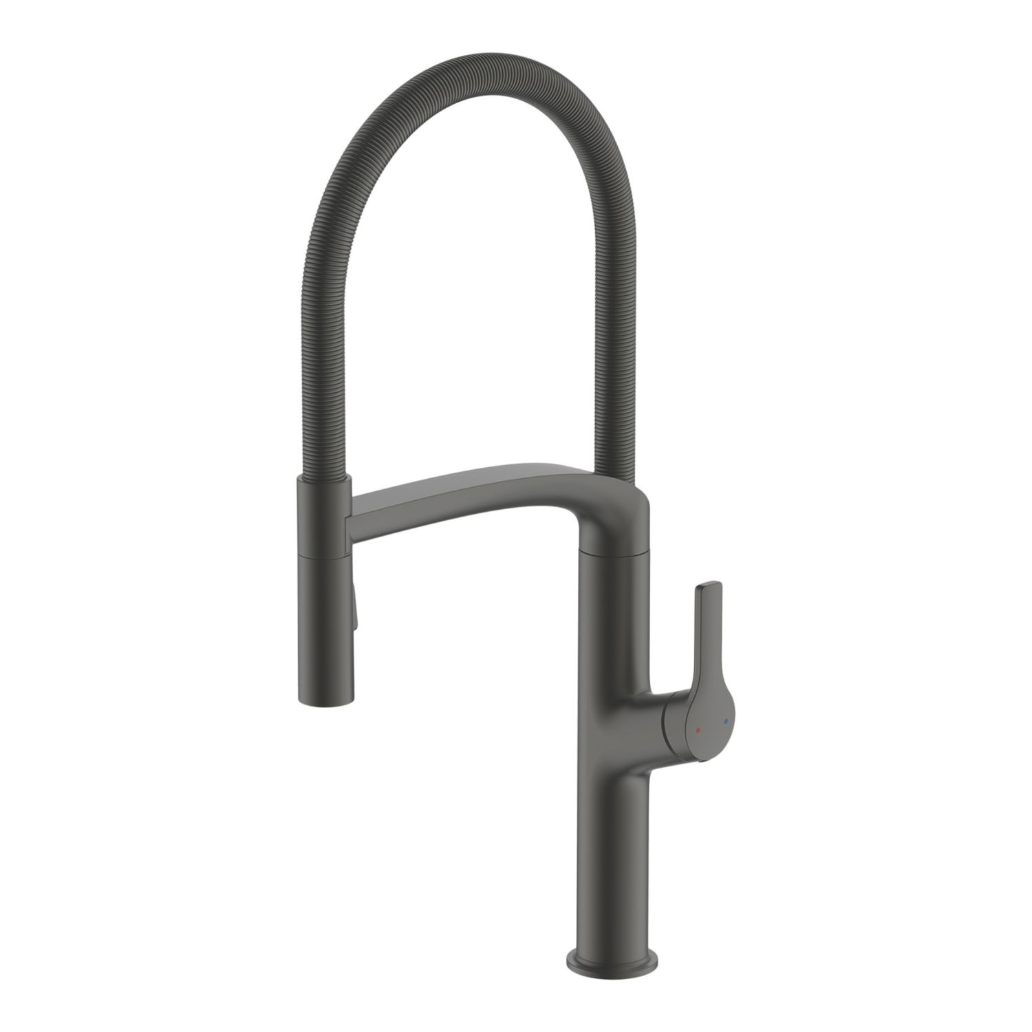 Swirl Boyne Pull-Out Spray Mixer Kitchen Tap Titanium-Effect (322YT)