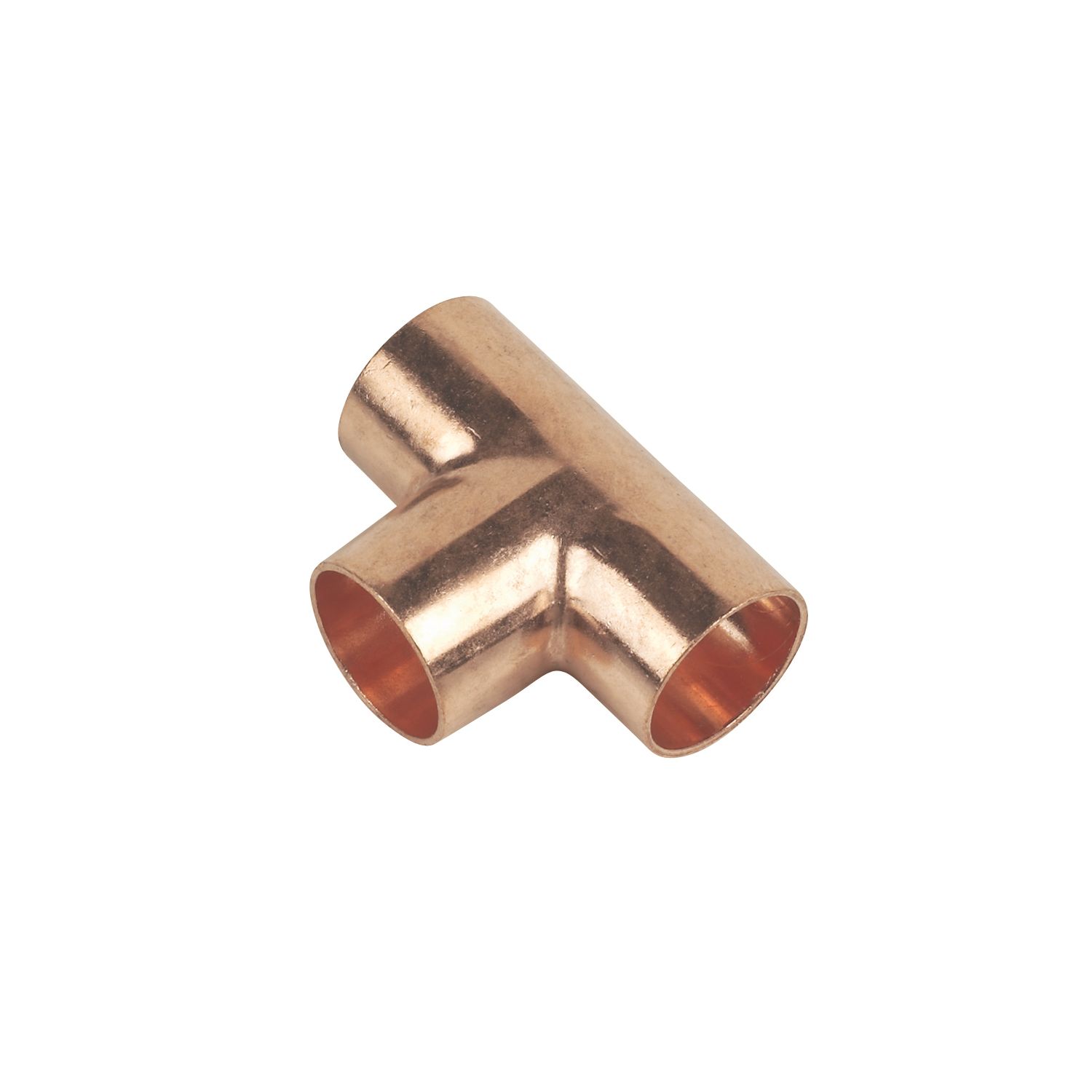 Flomasta Copper End Feed Equal Tee 15mm (32351)
