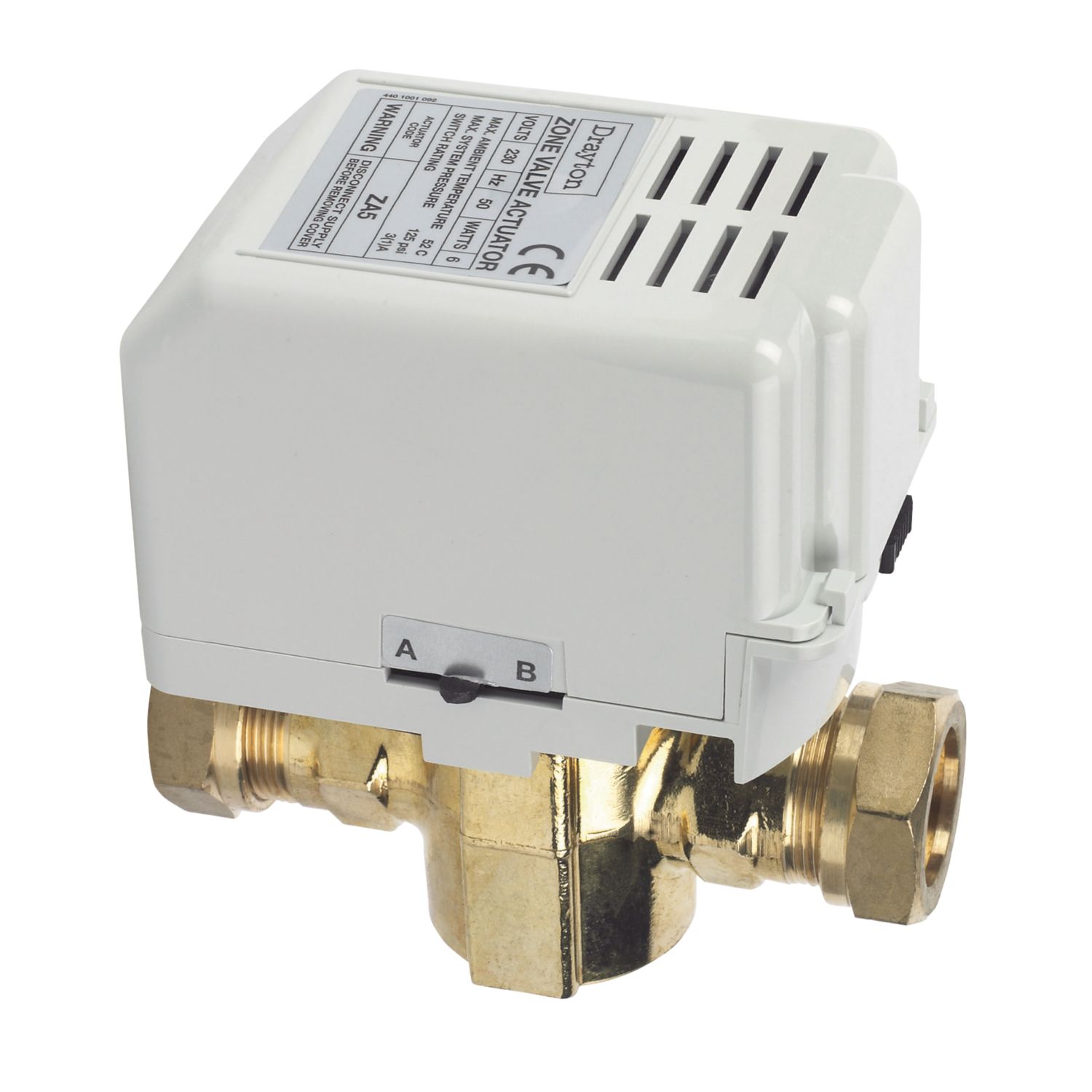 Drayton 27100SX 2 Port Motorised Valve 22mm Compression (32455)