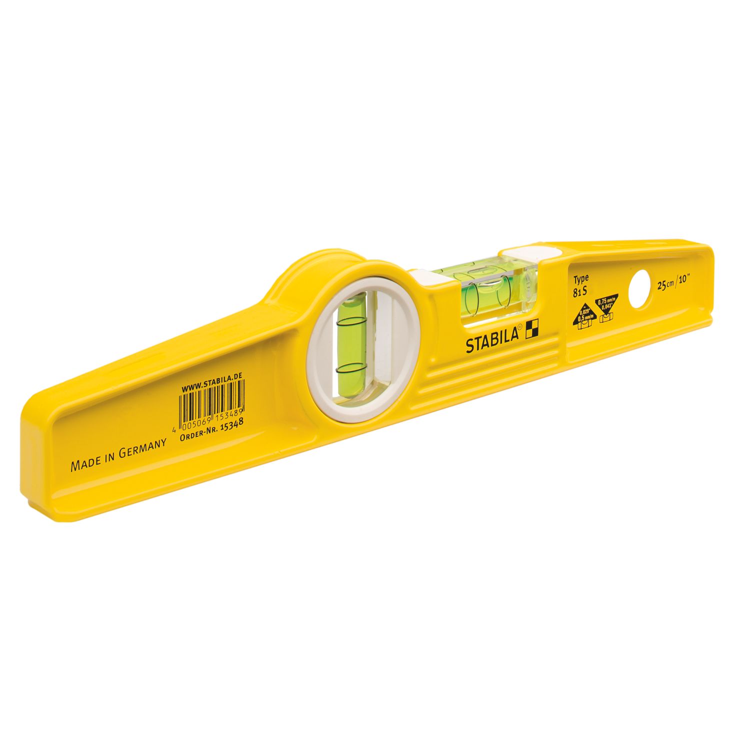 Stabila 81S Torpedo Spirit Level 10" (25cm) (324RG)