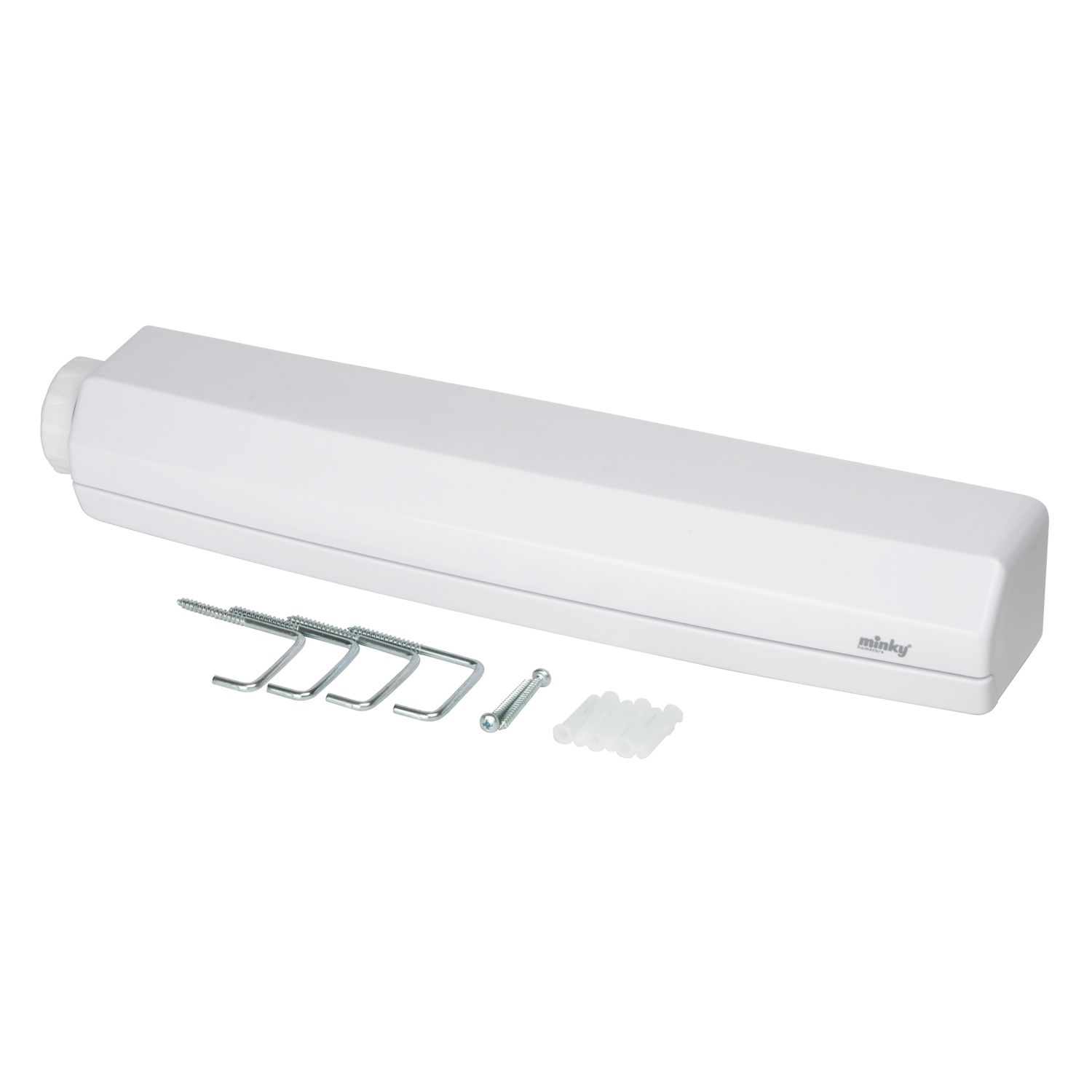 Minky 5 Line 4.4m White Washing Line (328CX)