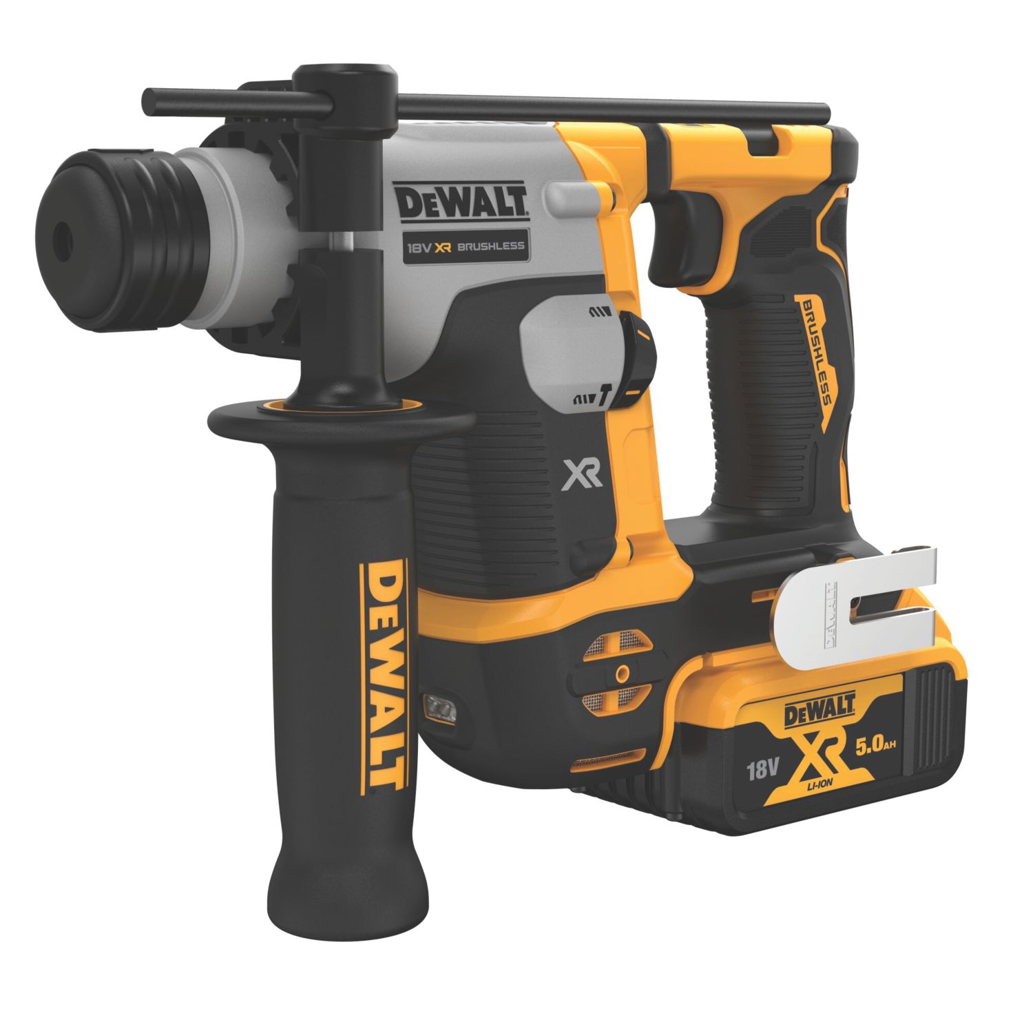 DeWalt DCH172P2-GB 2.3kg 18V 2 x 5.0Ah Li-Ion XR Brushless Cordless Ultra-Compact SDS Plus Drill (328XK)