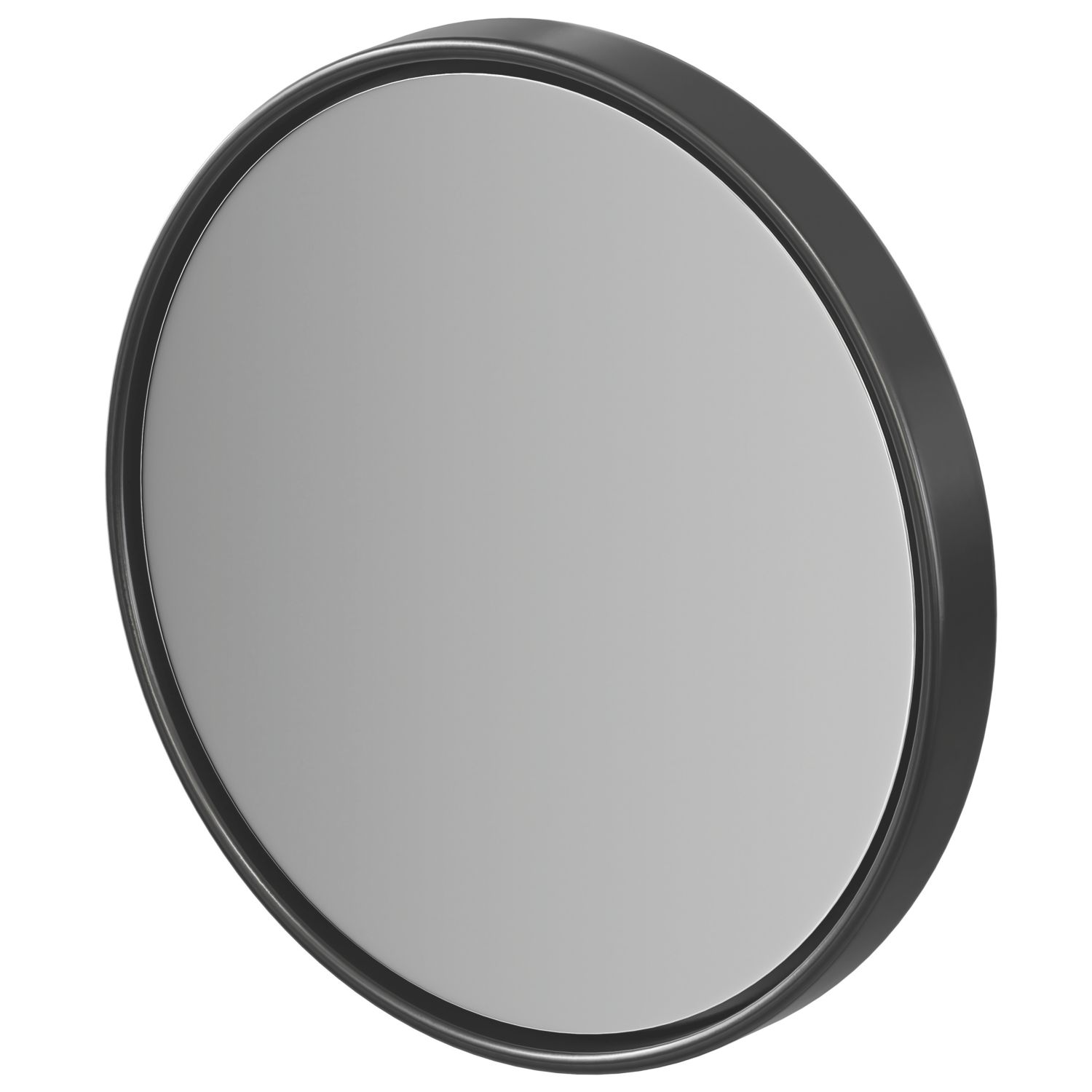 Elland Bathroom Magnifying Mirror Black 200mm x 54mm x 200mm (329PE)