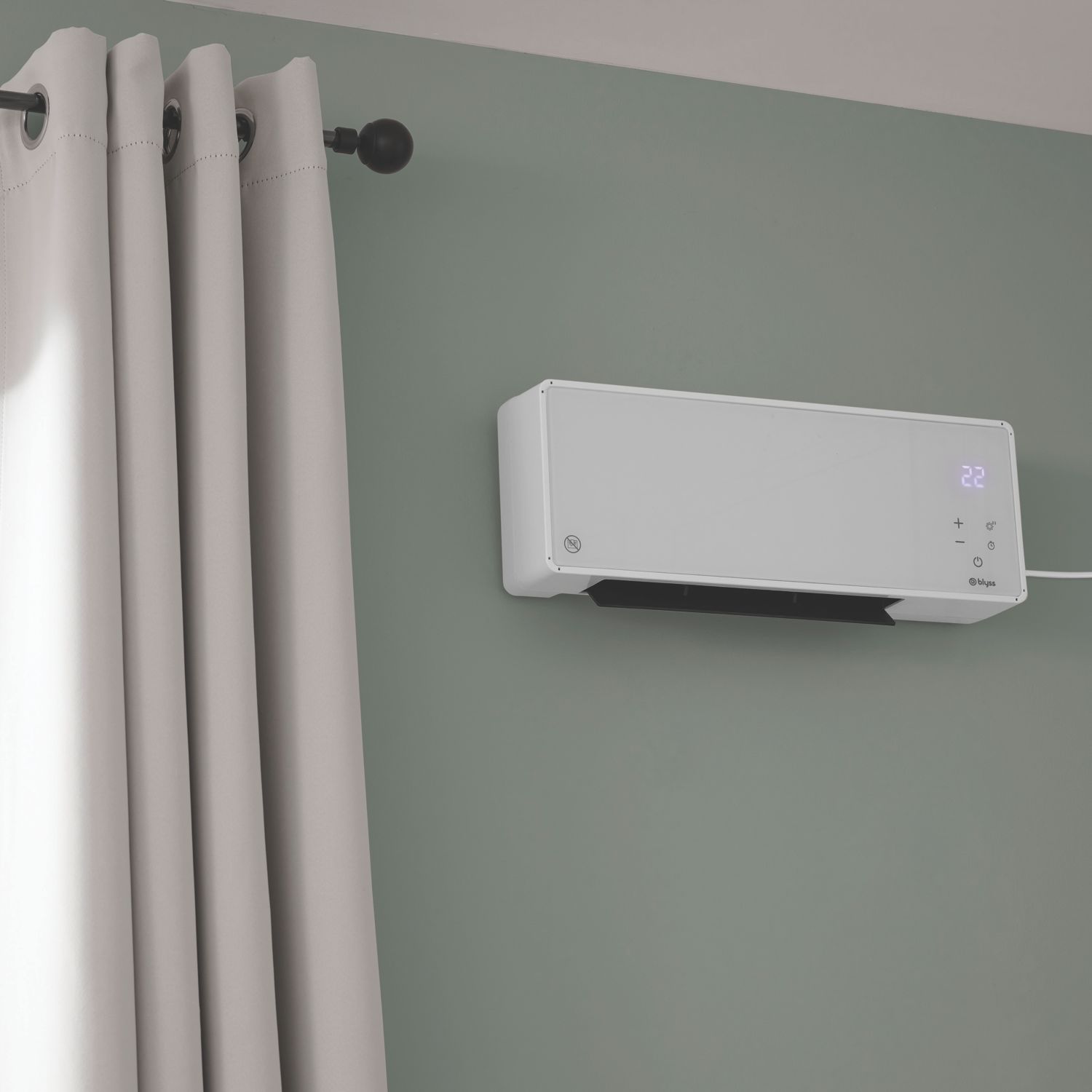 Blyss BL PTCM 2000W Electric Wall-Mounted Heater White (330RW)