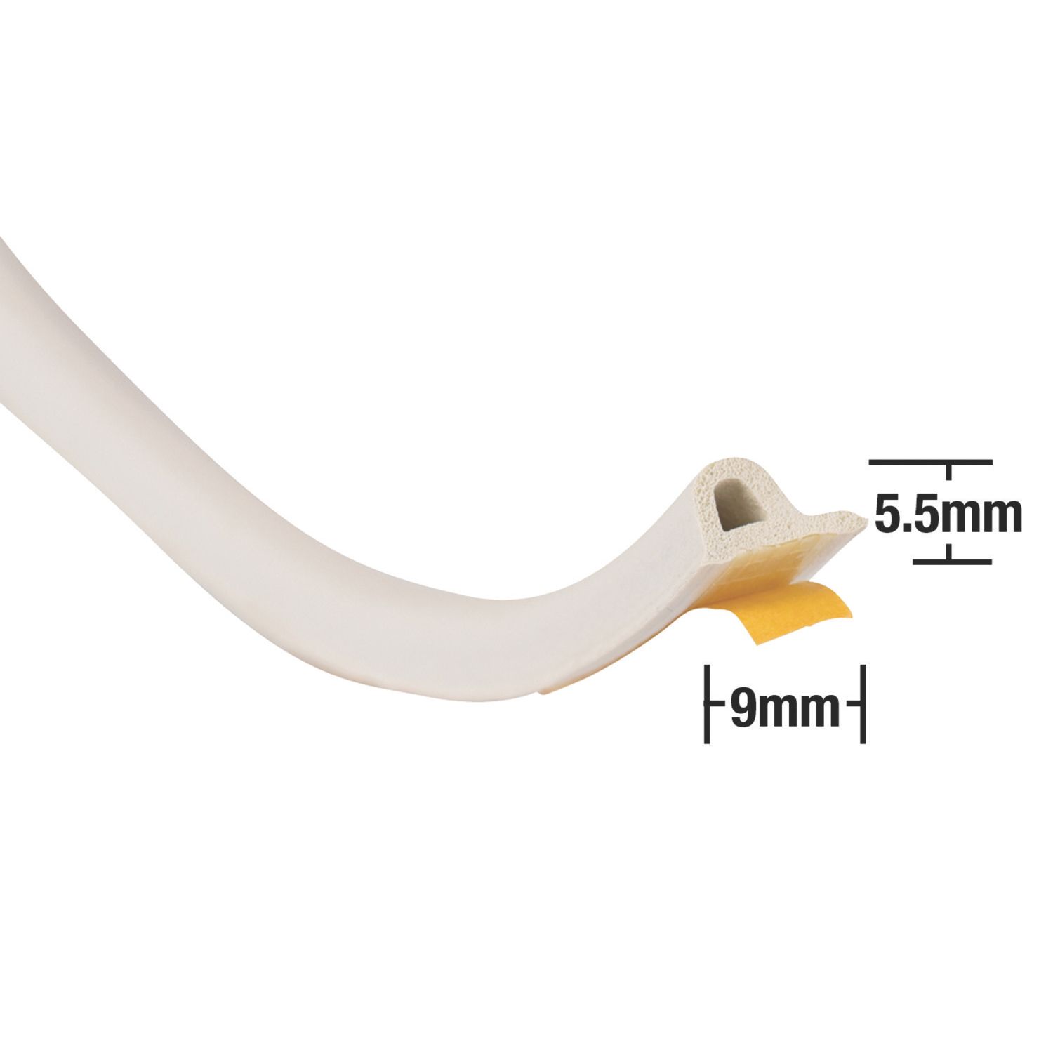 Stormguard EPDM Rubber P Strip White 20m (33145)
