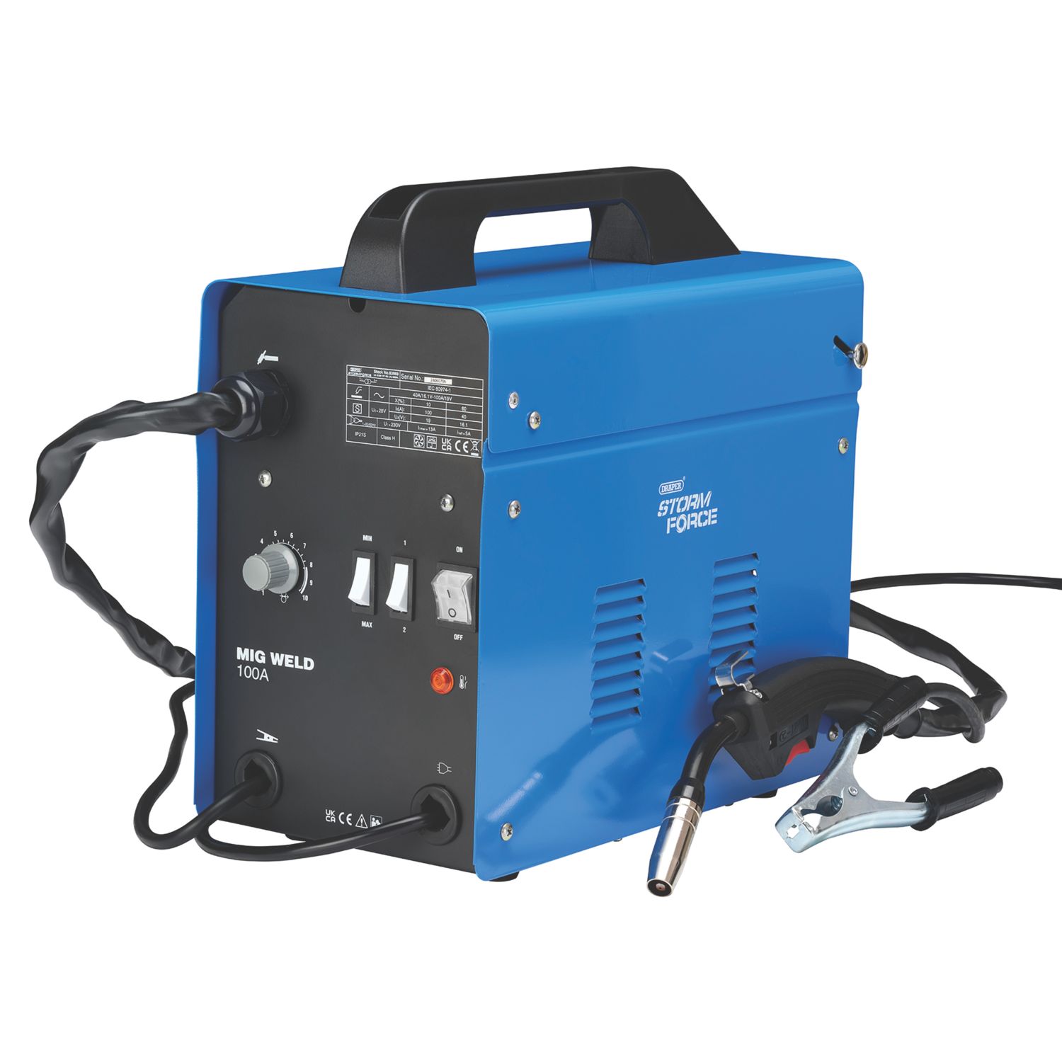 Draper 63669 100A Gasless MIG Welder 230V (331CN)