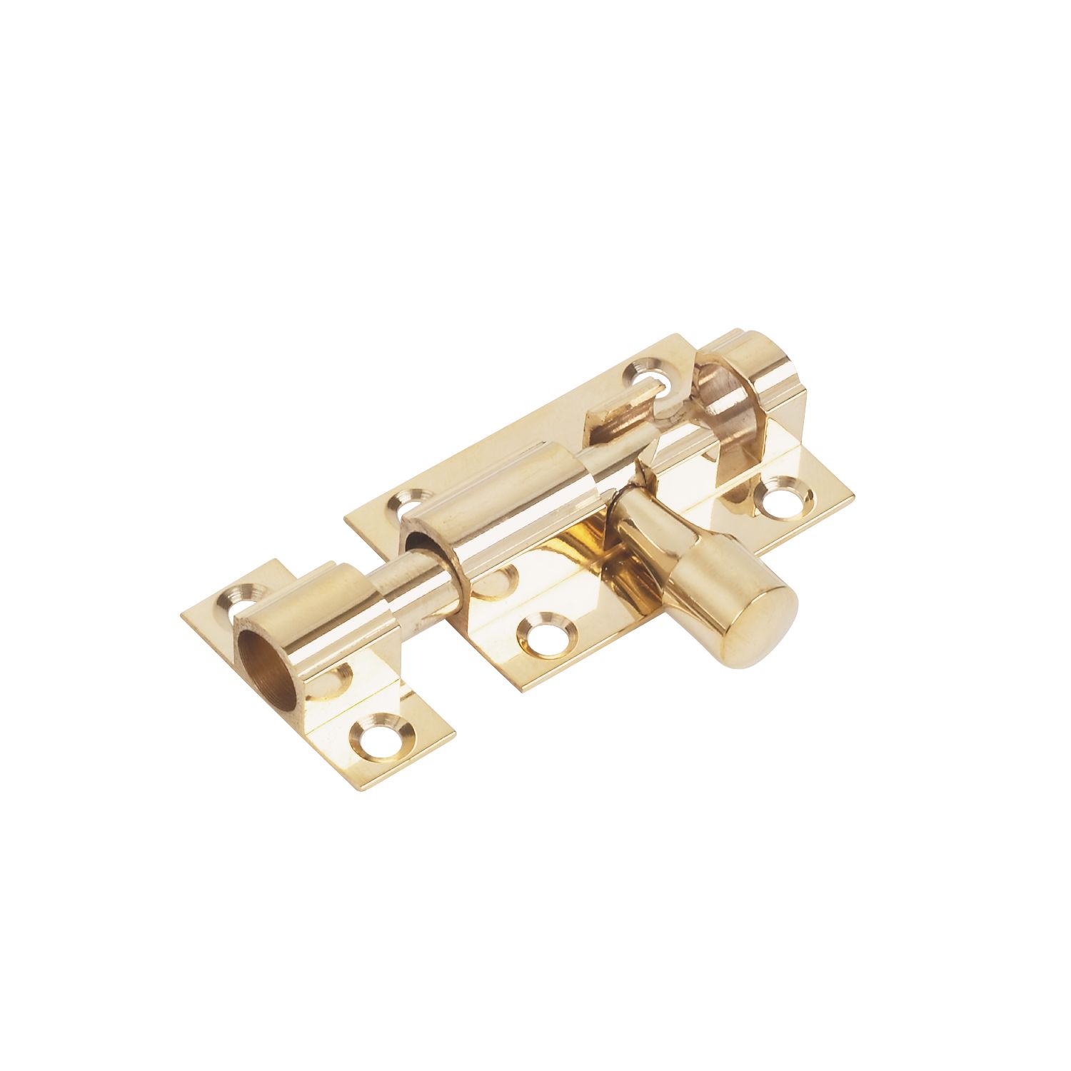 Straight Door Bolt Polished Brass 38mm (33232)