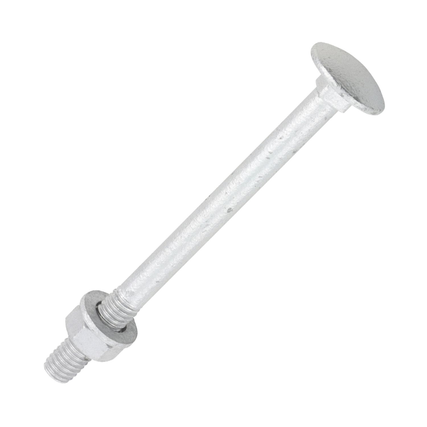 Timco Exterior Coach Bolts Carbon Steel Organic Silver Coating M6 x 75mm 10 Pack (332KG)