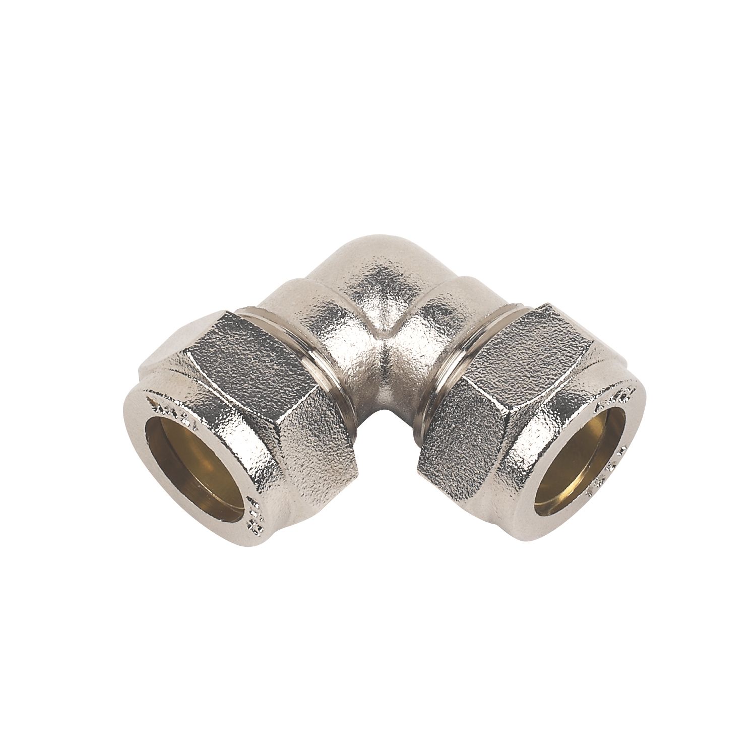 Flomasta Brass Compression Equal 90° Elbow 15mm (33526)