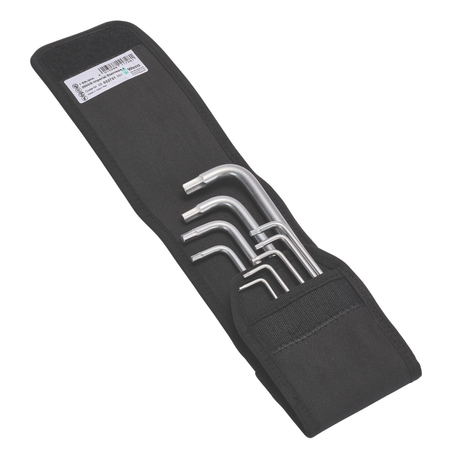 Wera 3950/9 Hex-Plus Stainless 1 Imperial L-Key Set 9 Pcs (335HF)