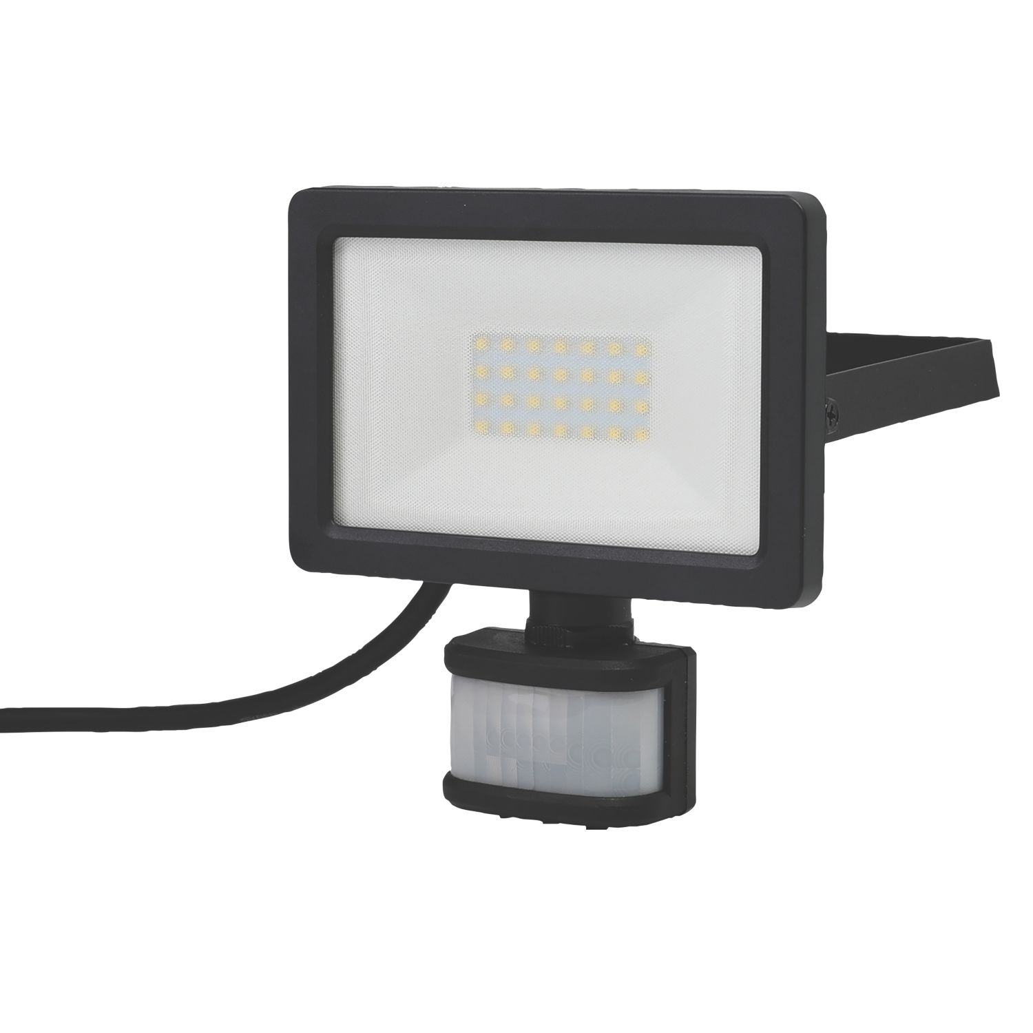 LAP Weyburn Outdoor LED Floodlight With PIR Sensor Black 20W 2000lm (335PG)