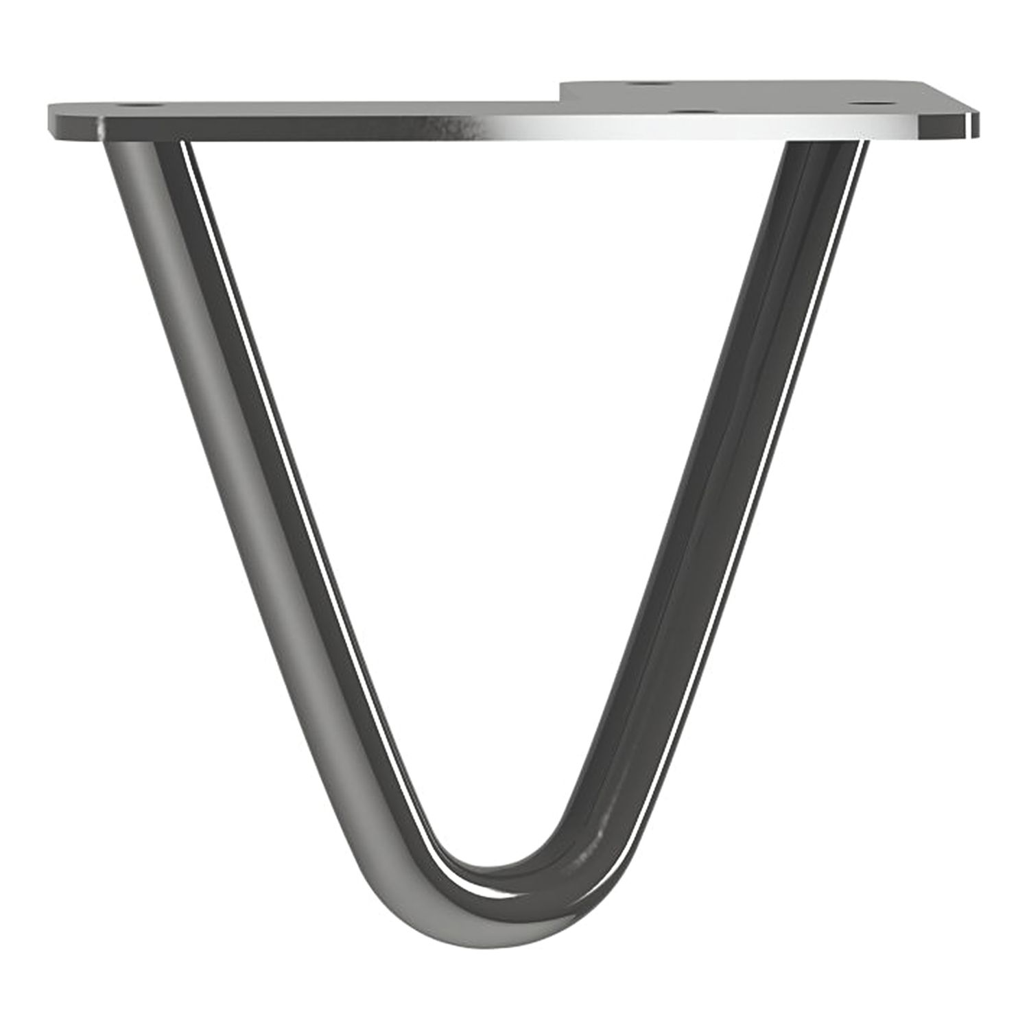 Rothley 2-Pin Hairpin Furniture Leg Gun Metal 100mm (336PP)