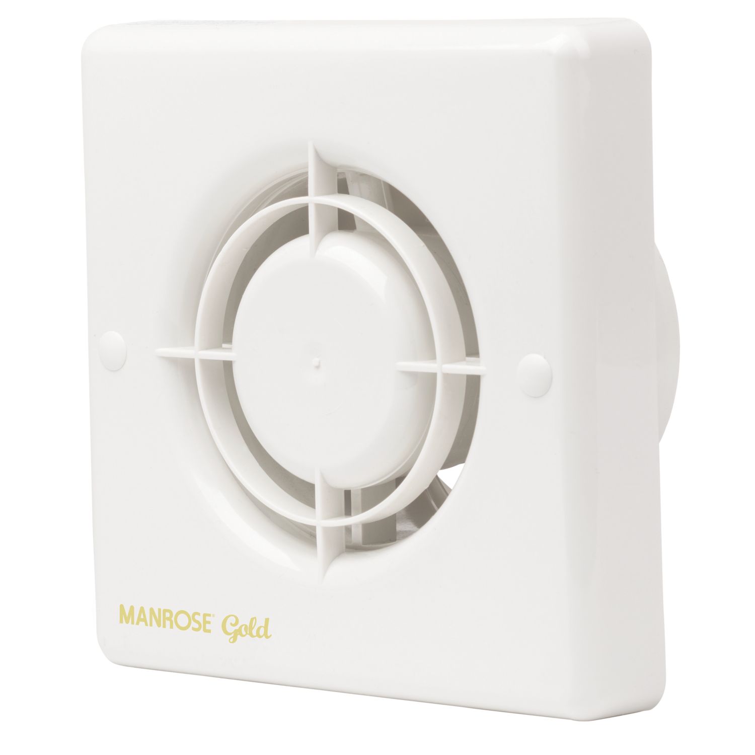Manrose MG100H 100mm (4") Axial Bathroom Extractor Fan with Humidistat & Timer White 240V (338GY)