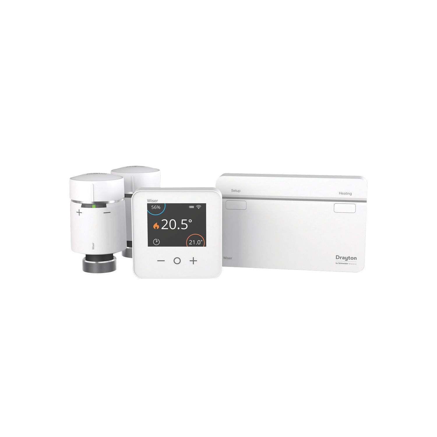 Drayton Wiser Wireless Heating 1-Channel Radiator Thermostat Control Kit White (3394V)