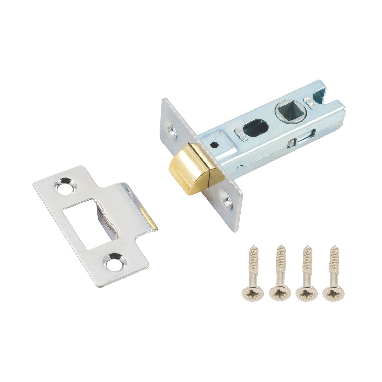 Smith & Locke Chrome Tubular Mortice Latch 64mm Case - 45mm Backset (339PX)