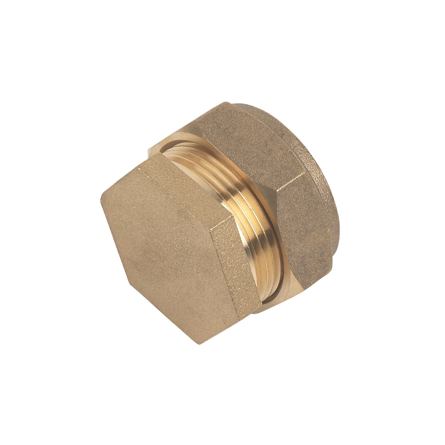 Flomasta Brass Compression Stop End 28mm (34014)