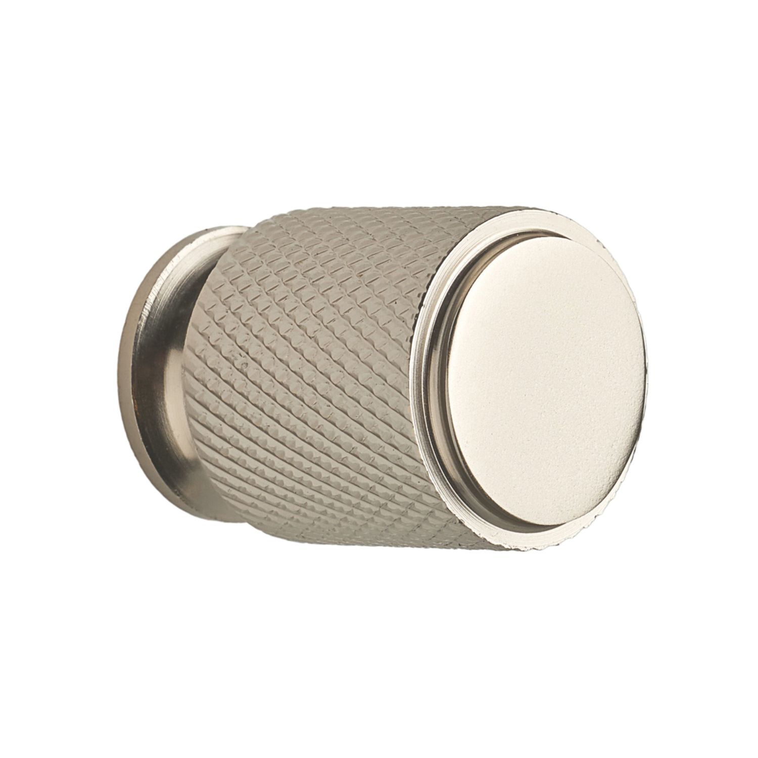 Elite Knobs & Handles Kensington Knurled Cabinet Knob Brushed Nickel 20mm (340KK)