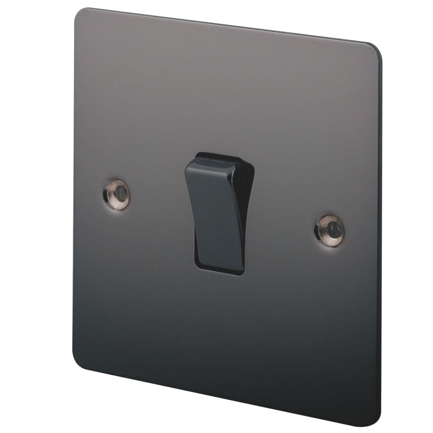 LAP 10AX 1-Gang 2-Way Light Switch Black Nickel (34145)
