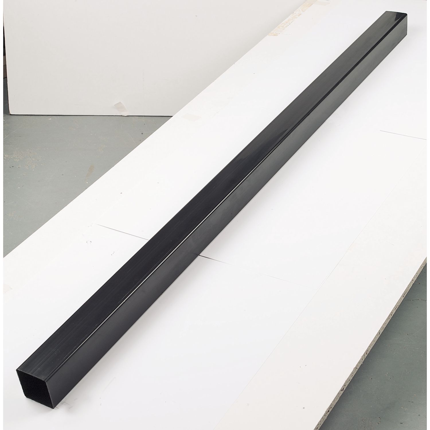 FloPlast Square Downpipes Black 65mm x 2.5m 6 Pack (34212)