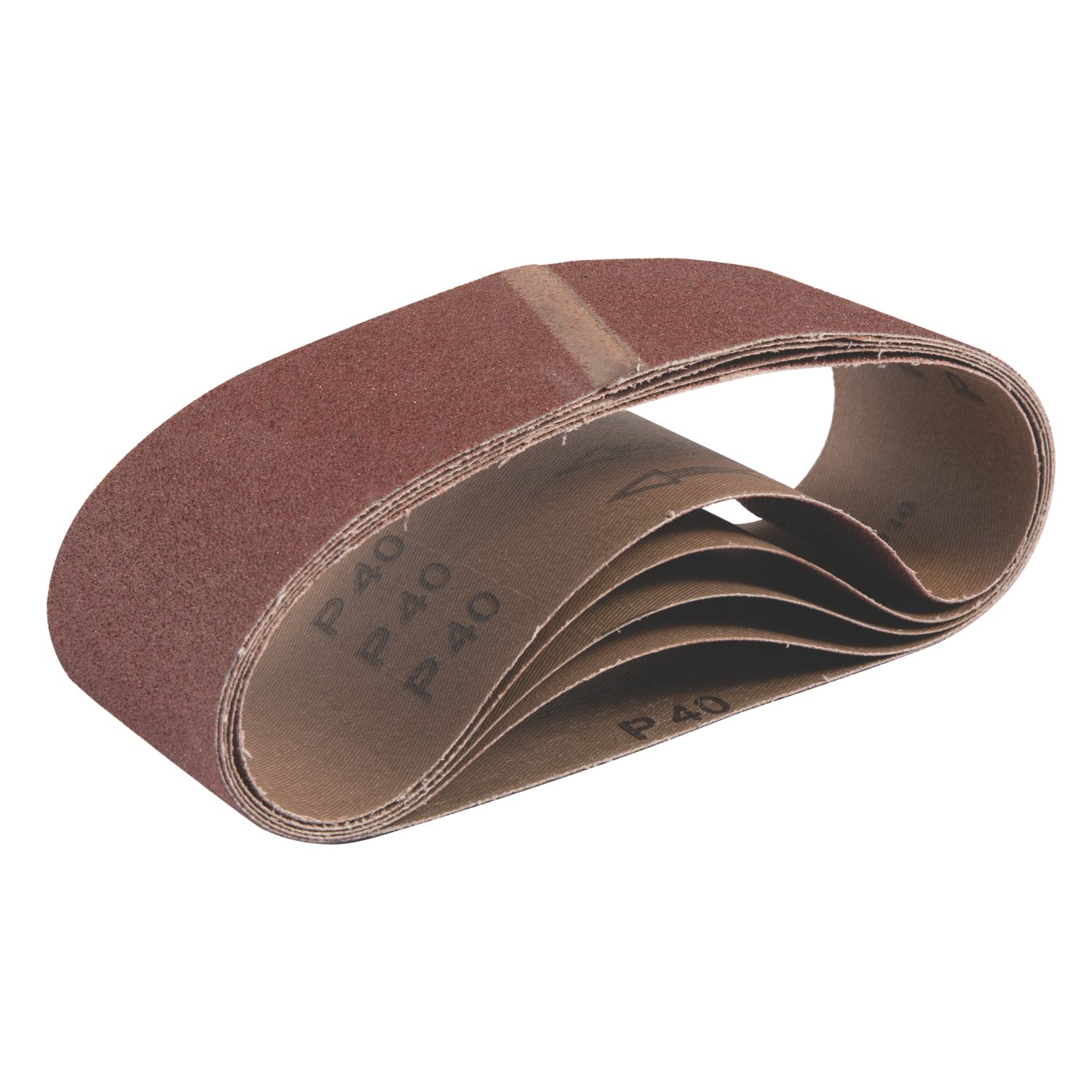 Titan 40 Grit Multi-Material Sanding Belts 533mm x 75mm 5 Pack (343PG)