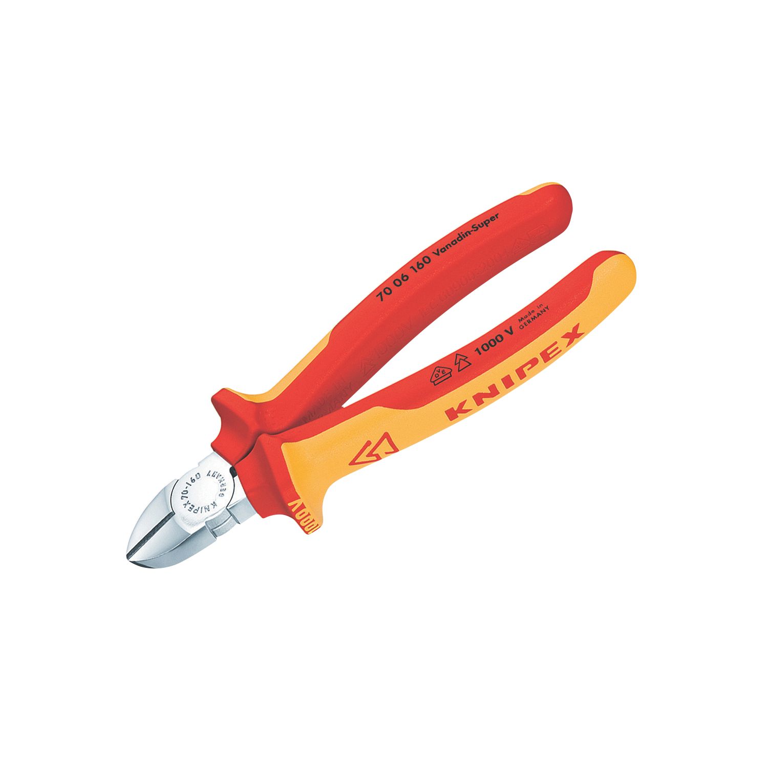 Knipex VDE Diagonal Cutters 6 1/4" (160mm) (3441F)