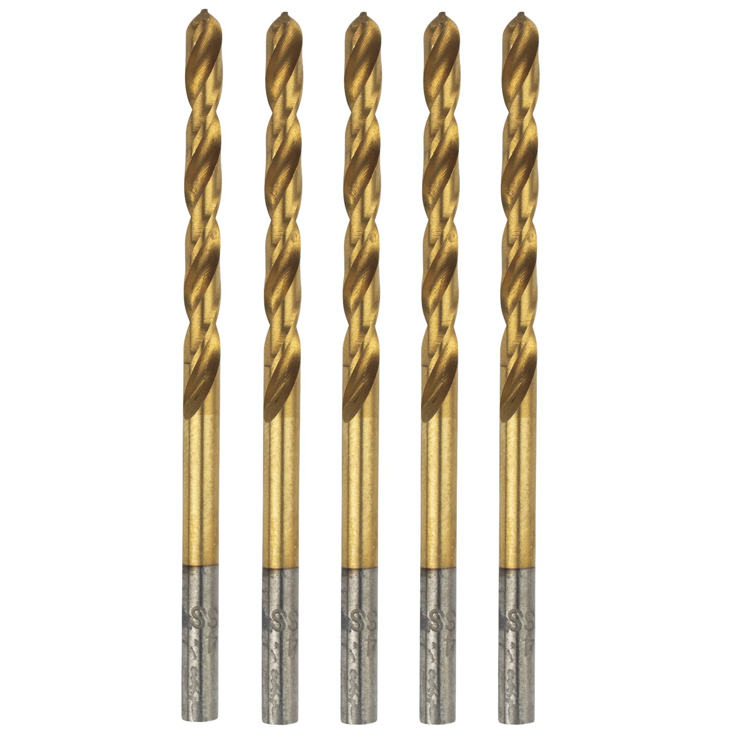 Erbauer Straight Shank Metal Drill Bits 2mm x 49mm 5 Pack (34470)