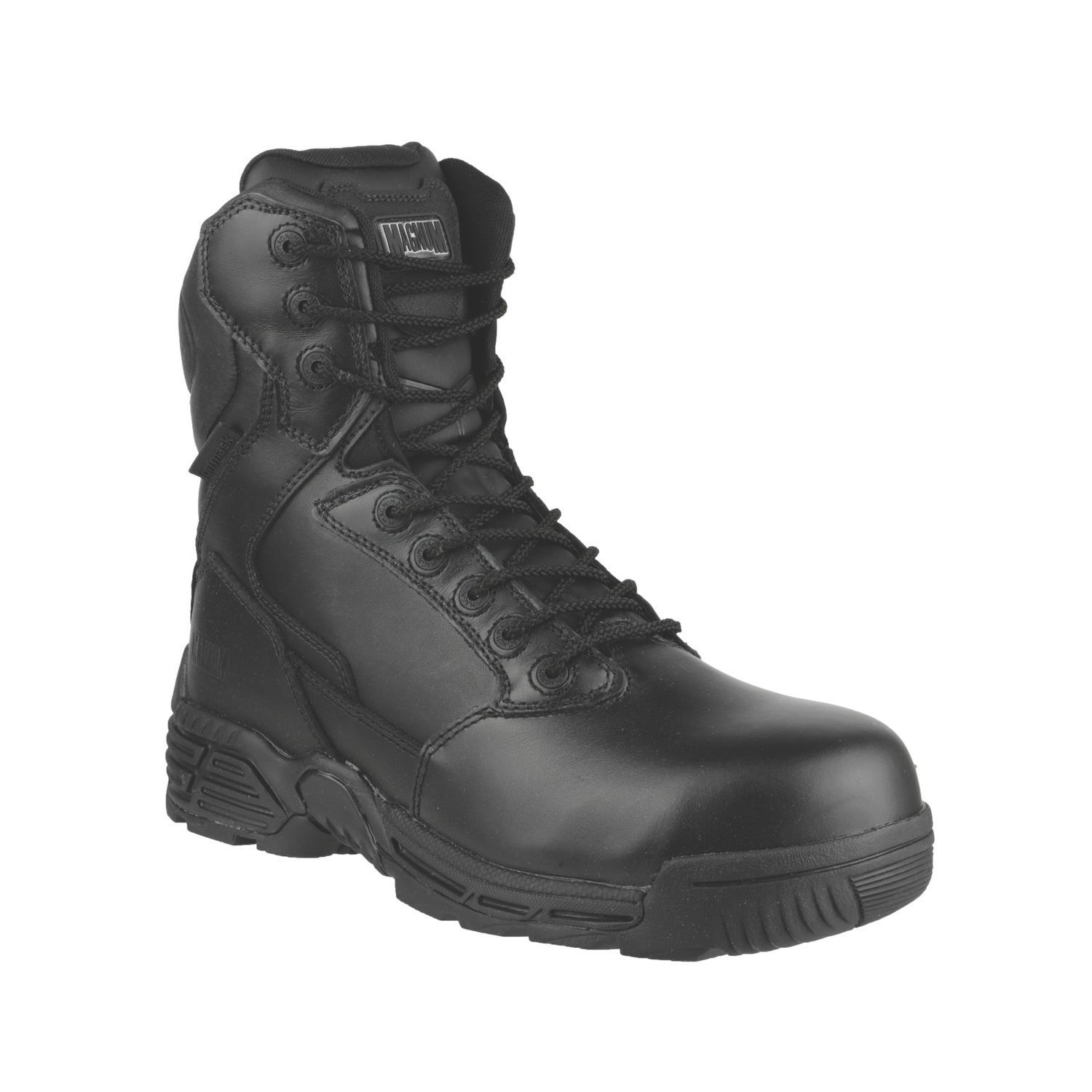 Magnum Stealth Force 8 Size 12 Black Water-Resistant Safety Boots (3448F)