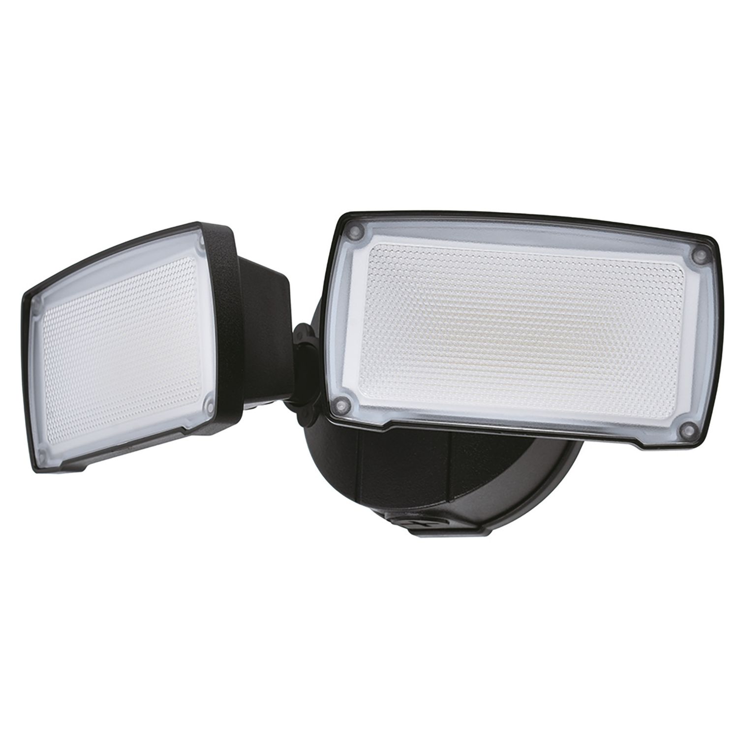 Lutec Chimera Outdoor LED Twin Head Floodlight Black 21.2W 2350lm (344AJ)