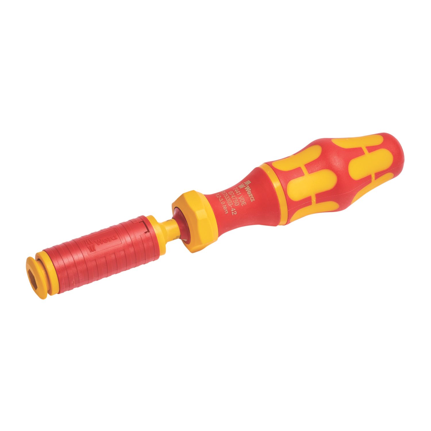 Wera Kraftform 7441 9mm Hex VDE Adjustable Torque Screwdriver 1.2-3Nm (344FP)